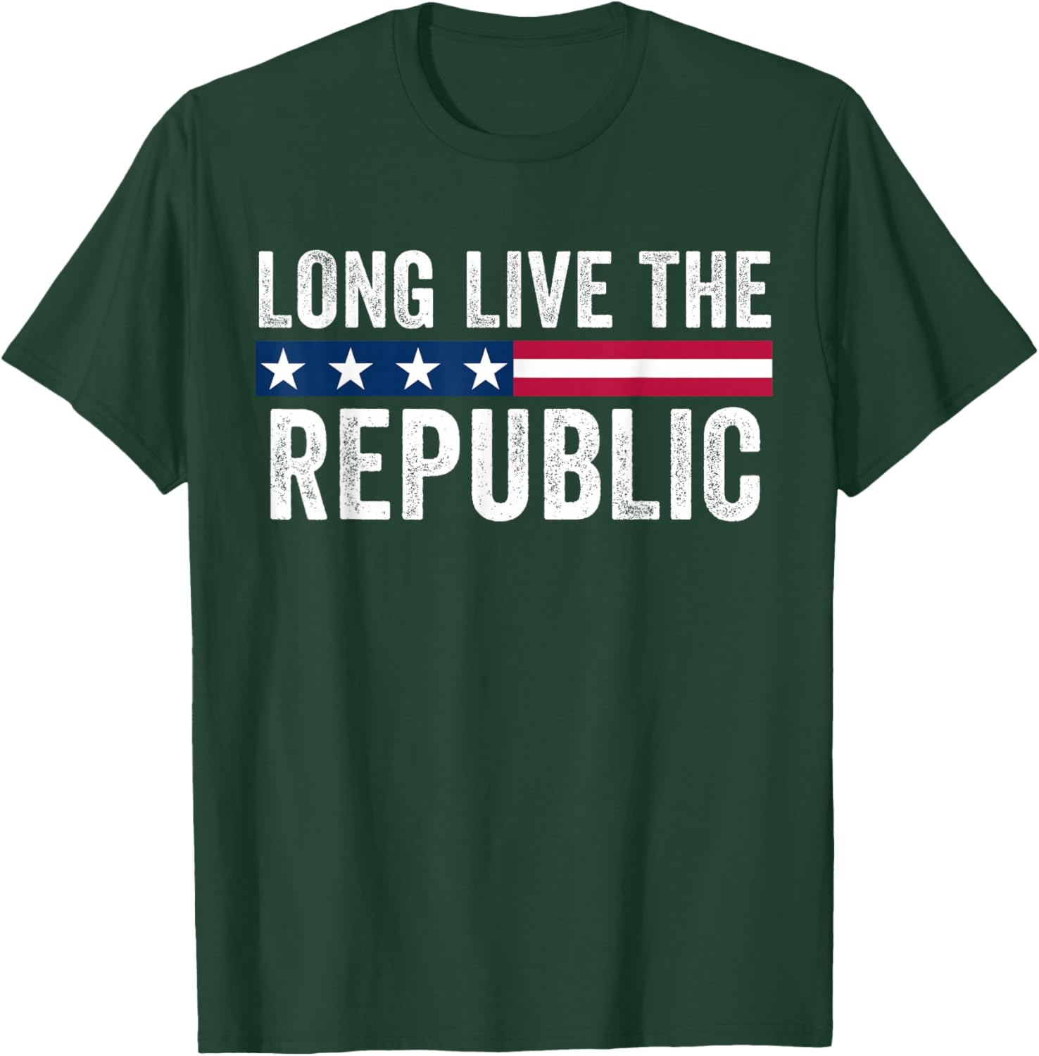 Long Live the Republic American Flag T-Shirt for Patriotic Style - 3