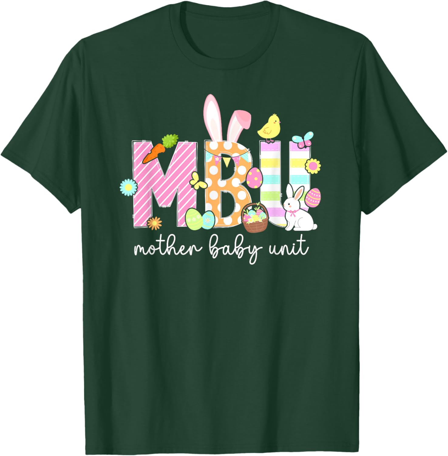 Easter Bunny T-Shirt for Nurses - Cute Mother Baby Unit Design - 6