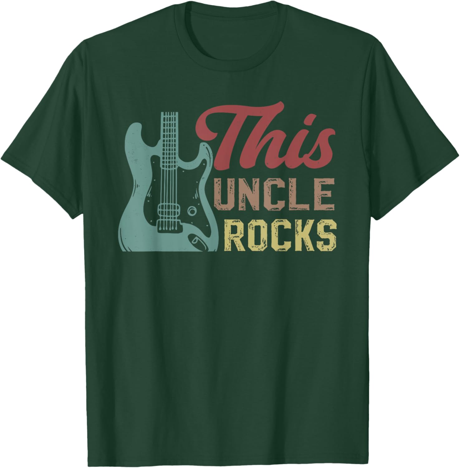 Guitar Uncle T-Shirt for Guitarists - Perfect Gift for Musical Uncles - 5