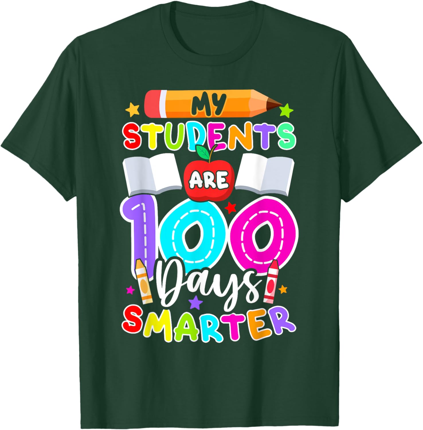 My Students Are 100 Days Smarter T-Shirt for 100th Day of School - 1