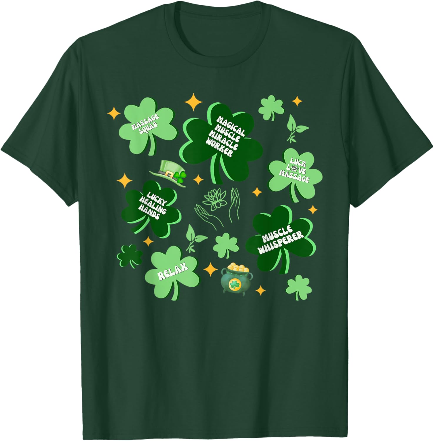 St Patricks Day Massage Therapist Graduation T-Shirt for LMTs - 5