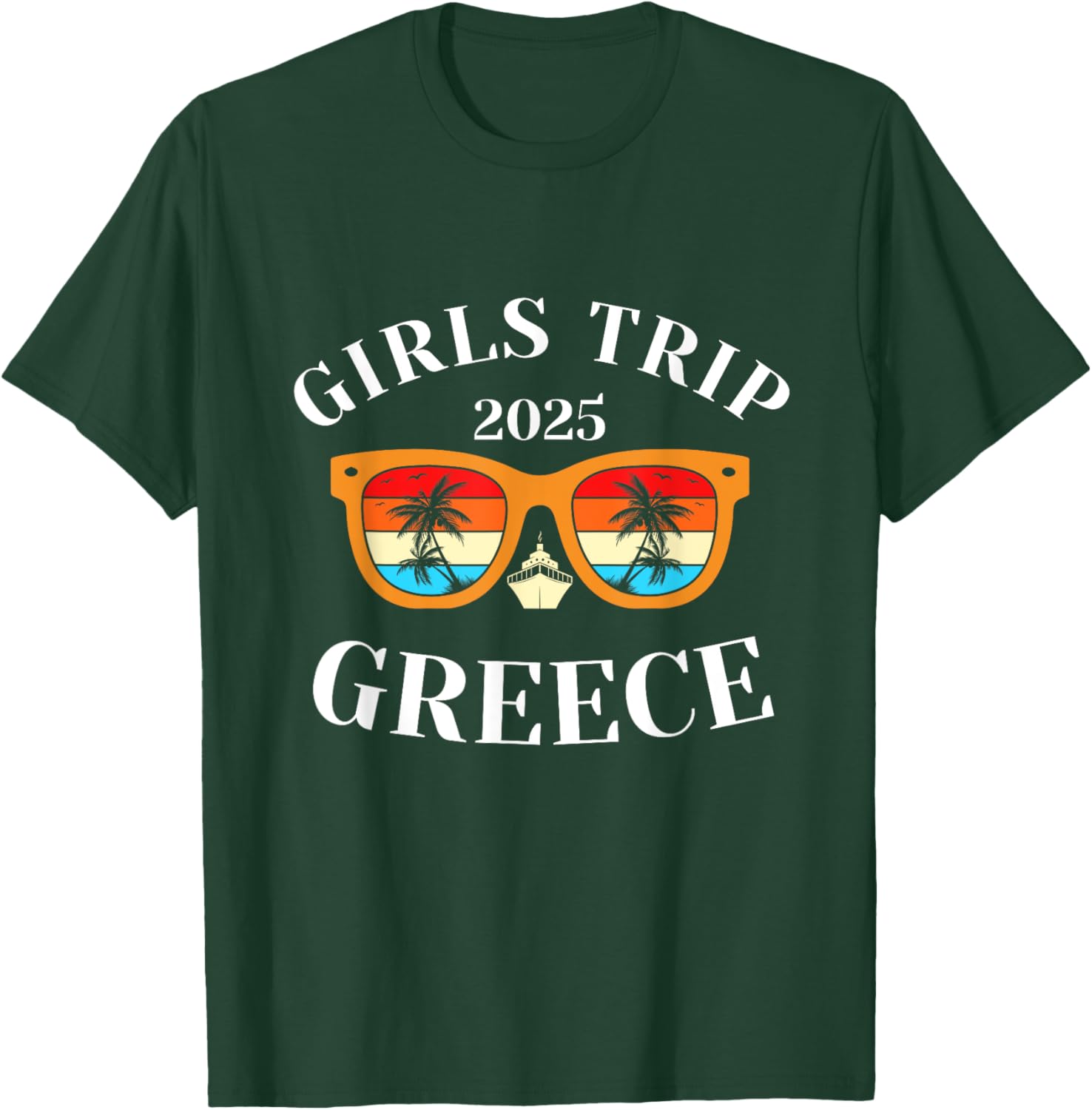 Girls Trip 2025 Greece Vacation T-Shirt for Fun Travel Adventures - 5
