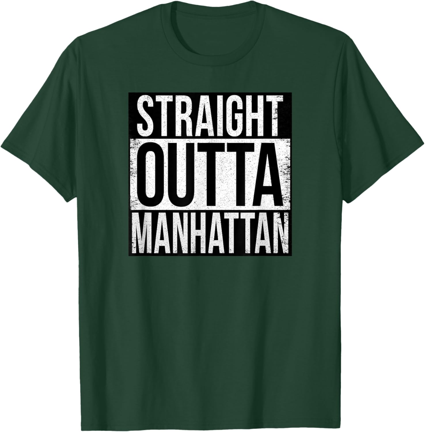 Straight Outta Manhattan T-Shirt for Fun Fashion and City Vibes - 9