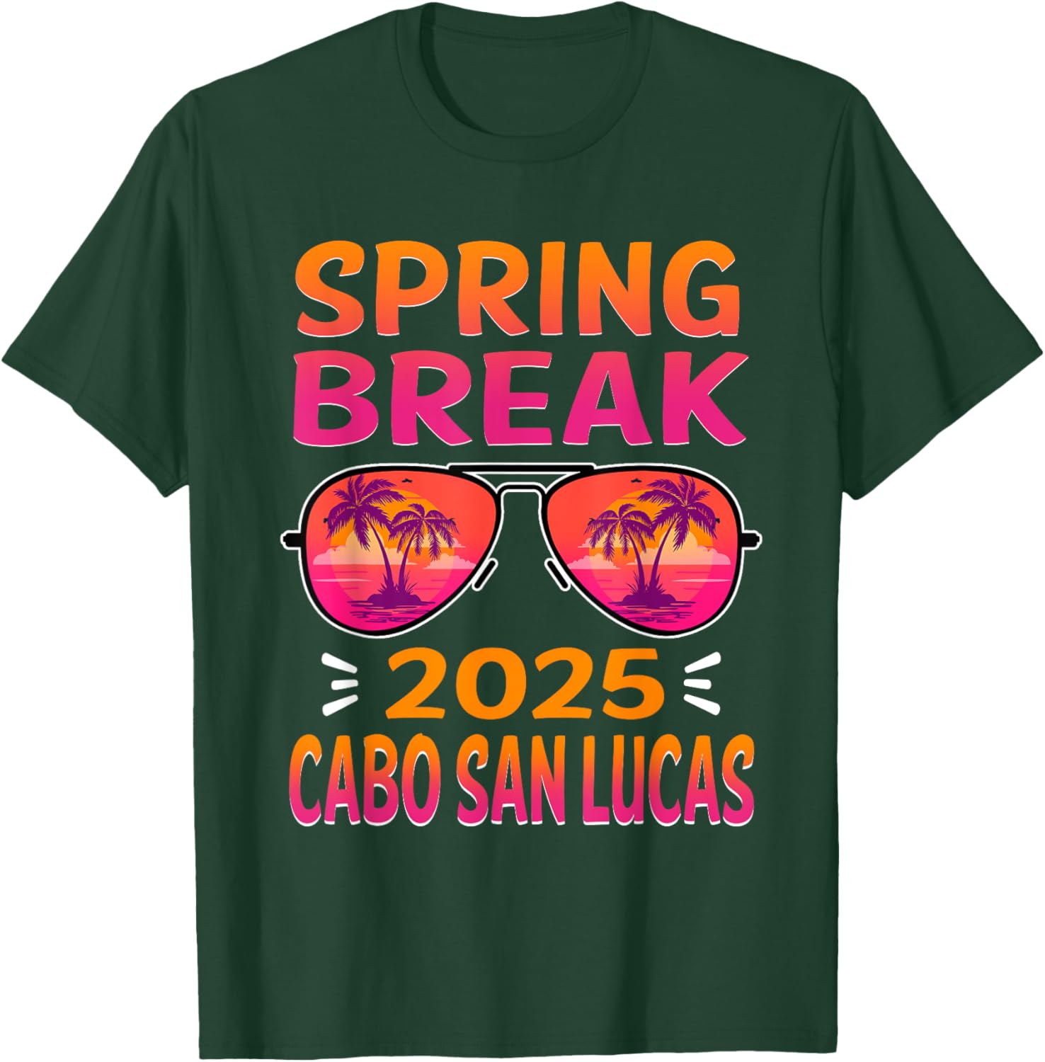 Spring Break Cabo San Lucas 2025 Retro T-Shirt for Beach Lovers - 3