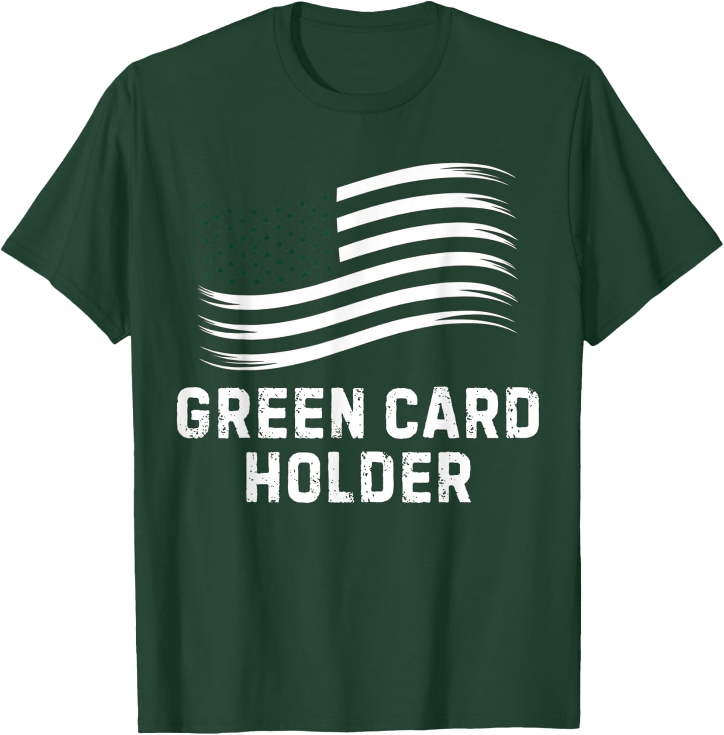 Motivational Green Card Holder T-Shirt for USA Celebration for All - 14