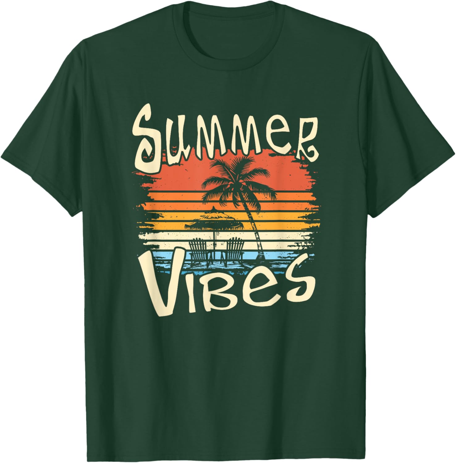 Summer Vibes Retro Palm Tree T-Shirt for Fun and Stylish Days - 8