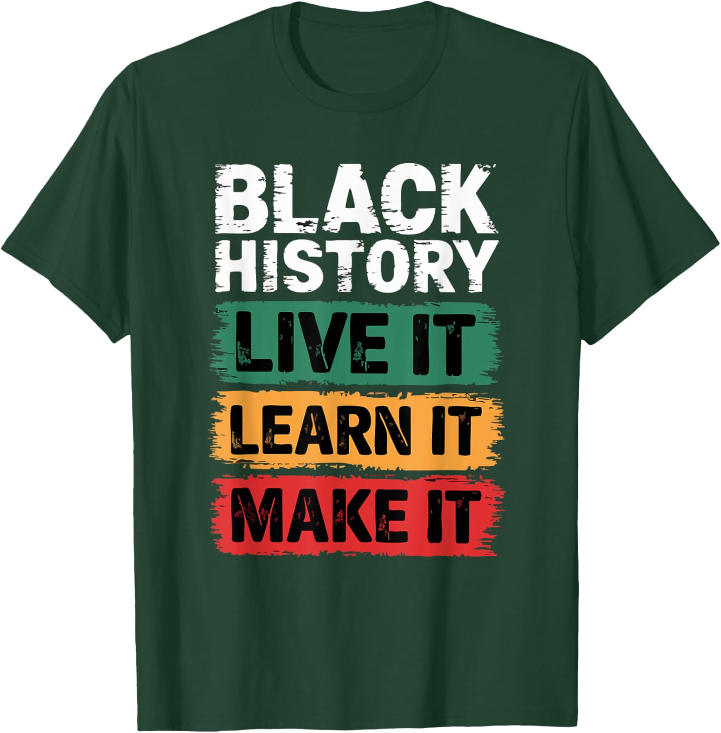 Afro Motivation Black History T-Shirt for Empowering Style and Spirit - 1
