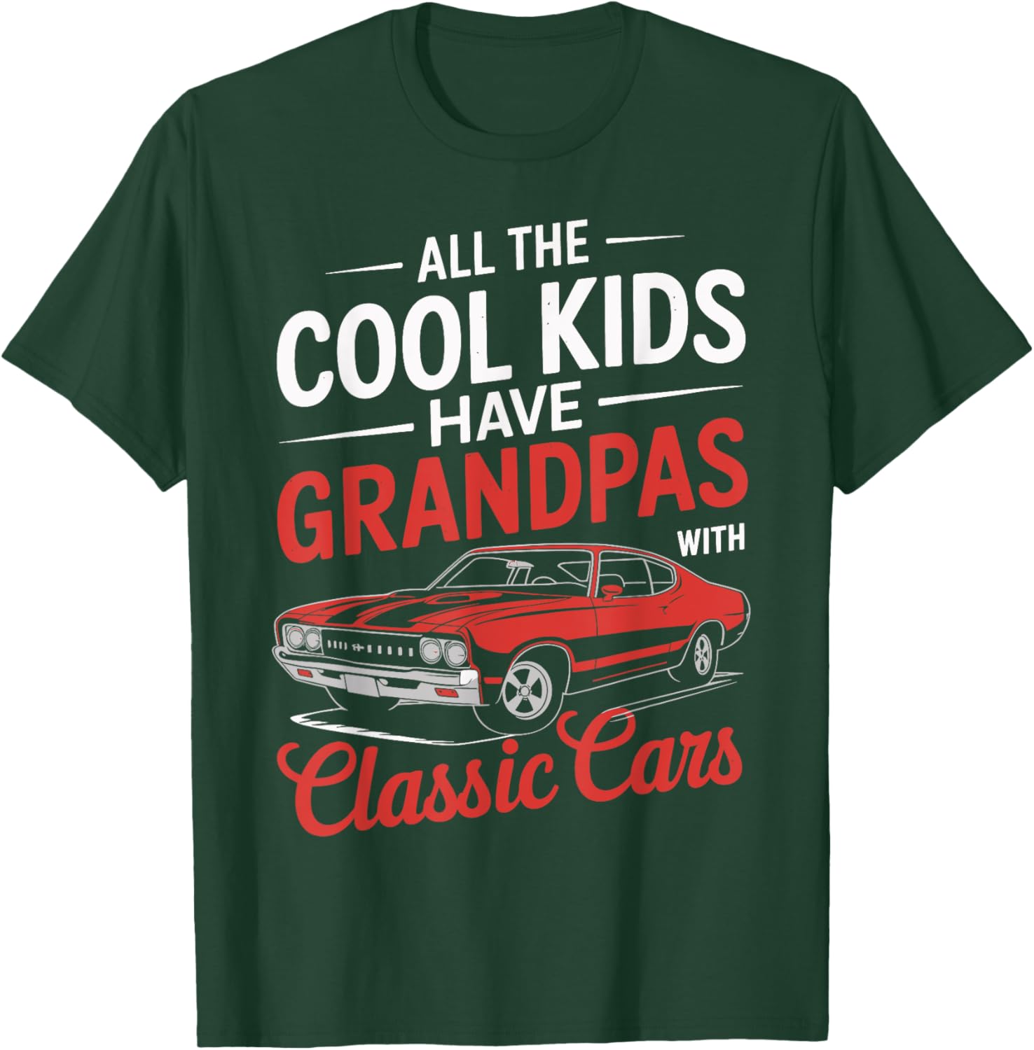 Vintage Classic Cars T-Shirt for Cool Kids and Their Grandpas - 3