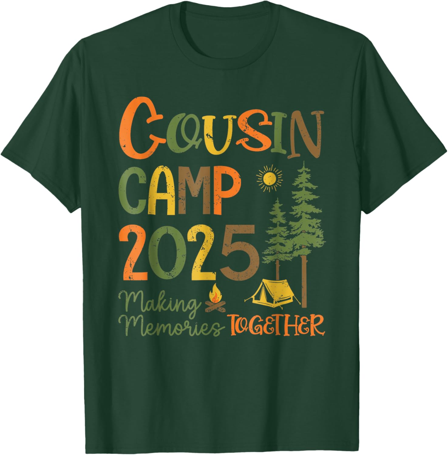 Cousin Camp 2025 Matching T-Shirts for Family Fun and Memories - 21