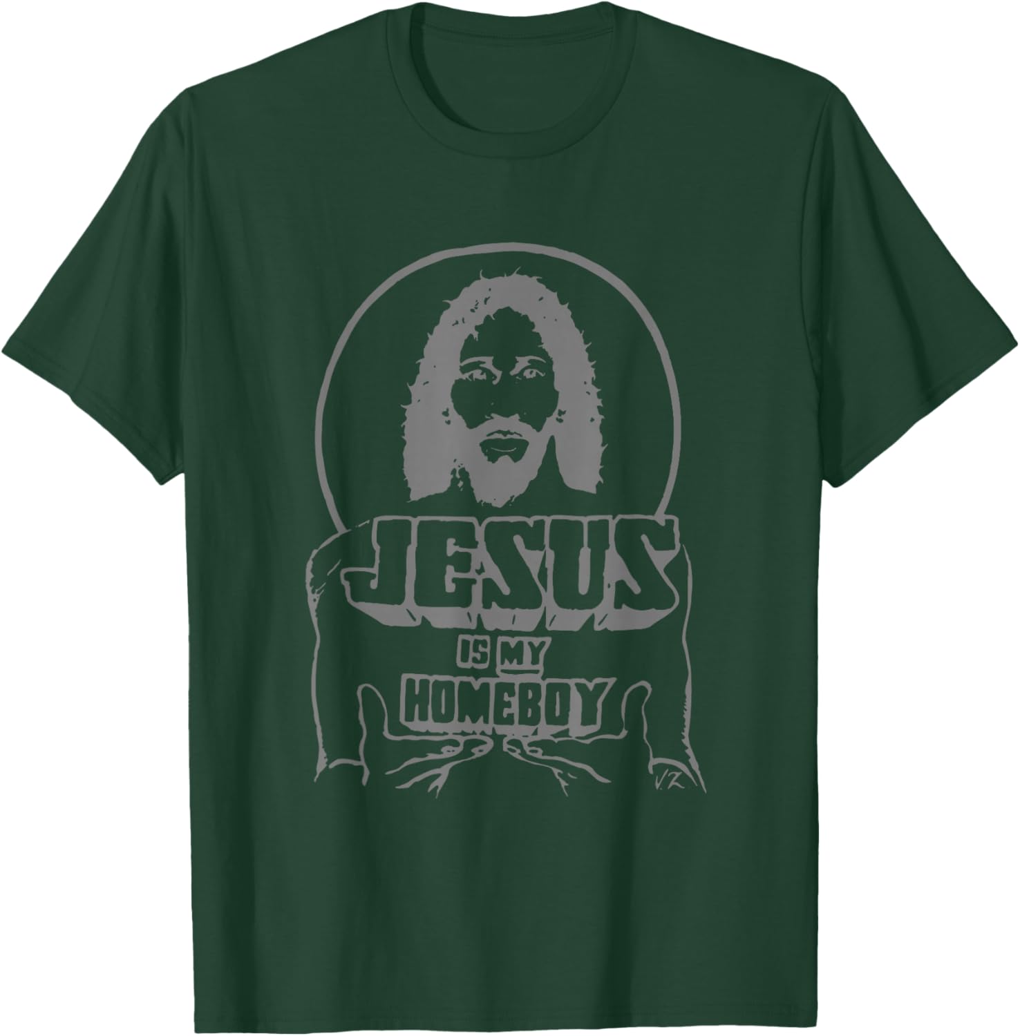 Vintage Funny Face Jesus Is My Homeboy T-Shirt for Christian Believers - 8