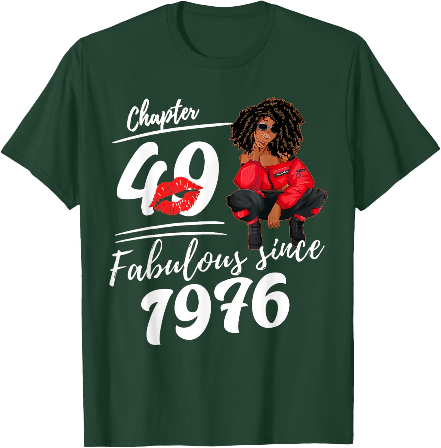 Fabulous Since 1976 49th Birthday Queen T-Shirt for Women Celebrations - 7