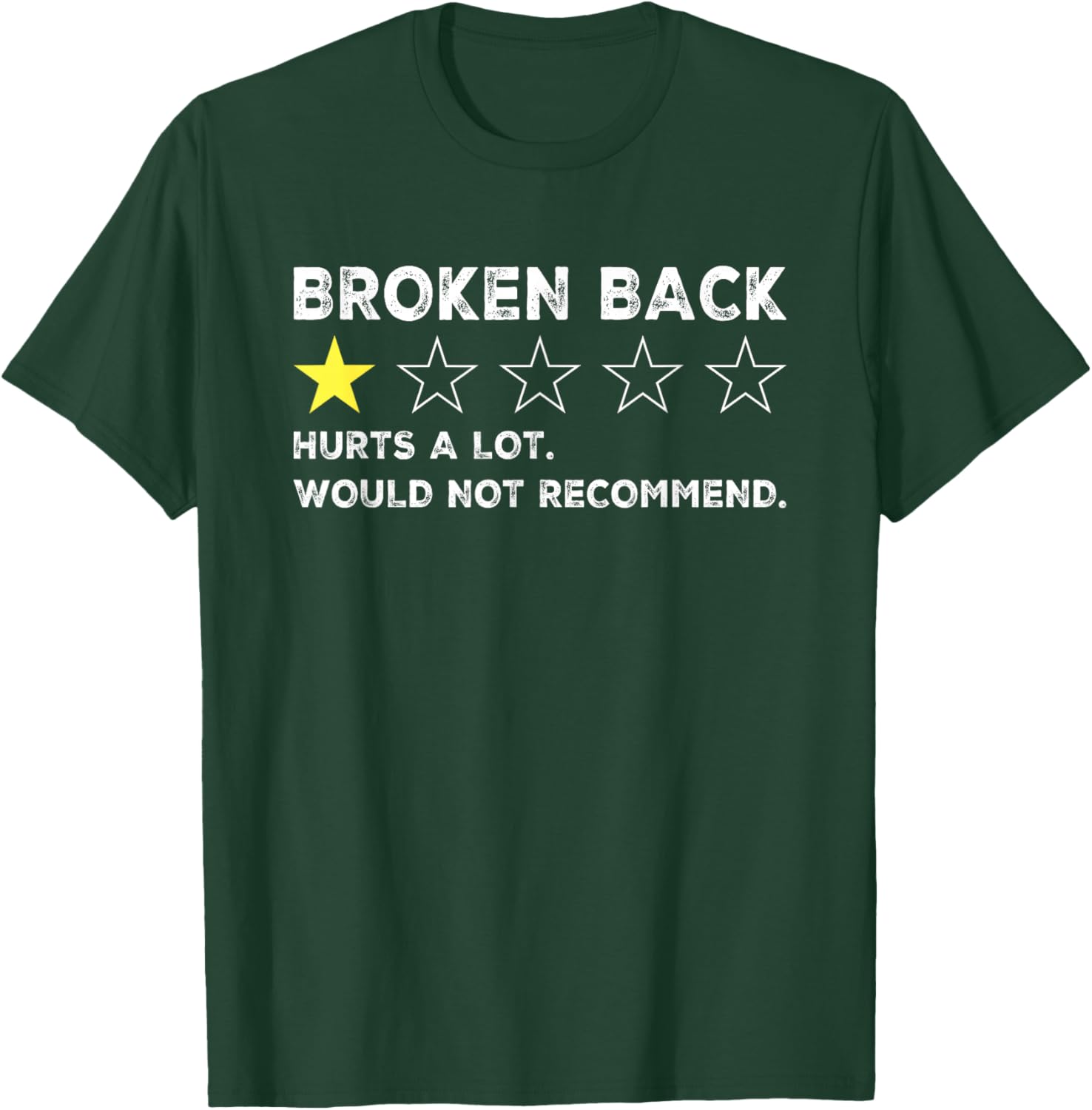 Funny Get Well Soon T-Shirt for Broken Back Spine Injury Recovery - 14