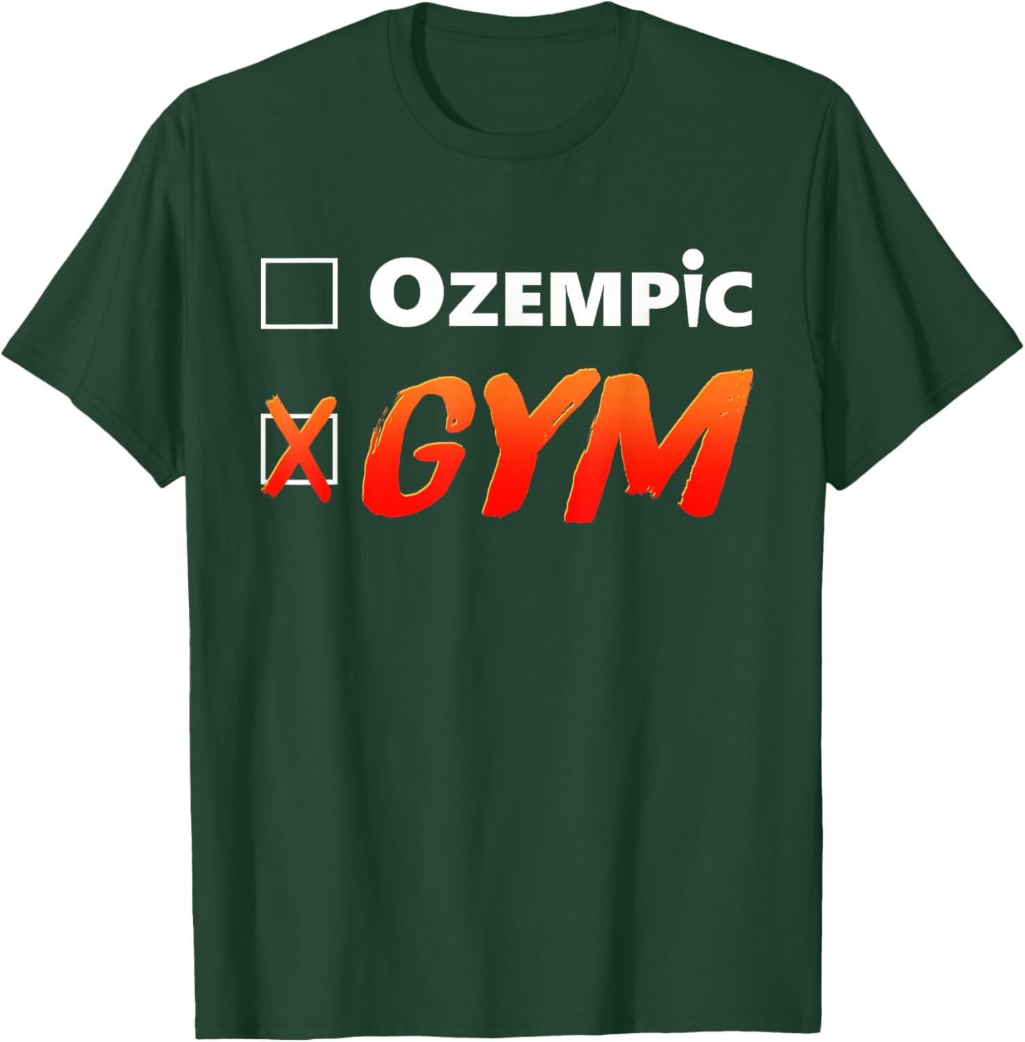 Funny Ozempic Gym T-Shirt for Fitness Lovers - Unique Design Apparel - 15