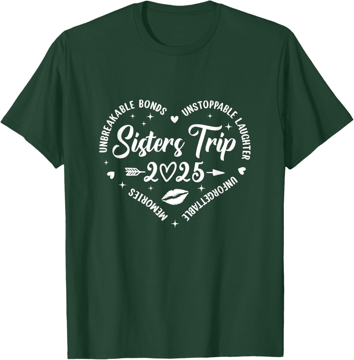 Sisters Trip 2025 Retro T-Shirt for Friends Vacation Memories - 3