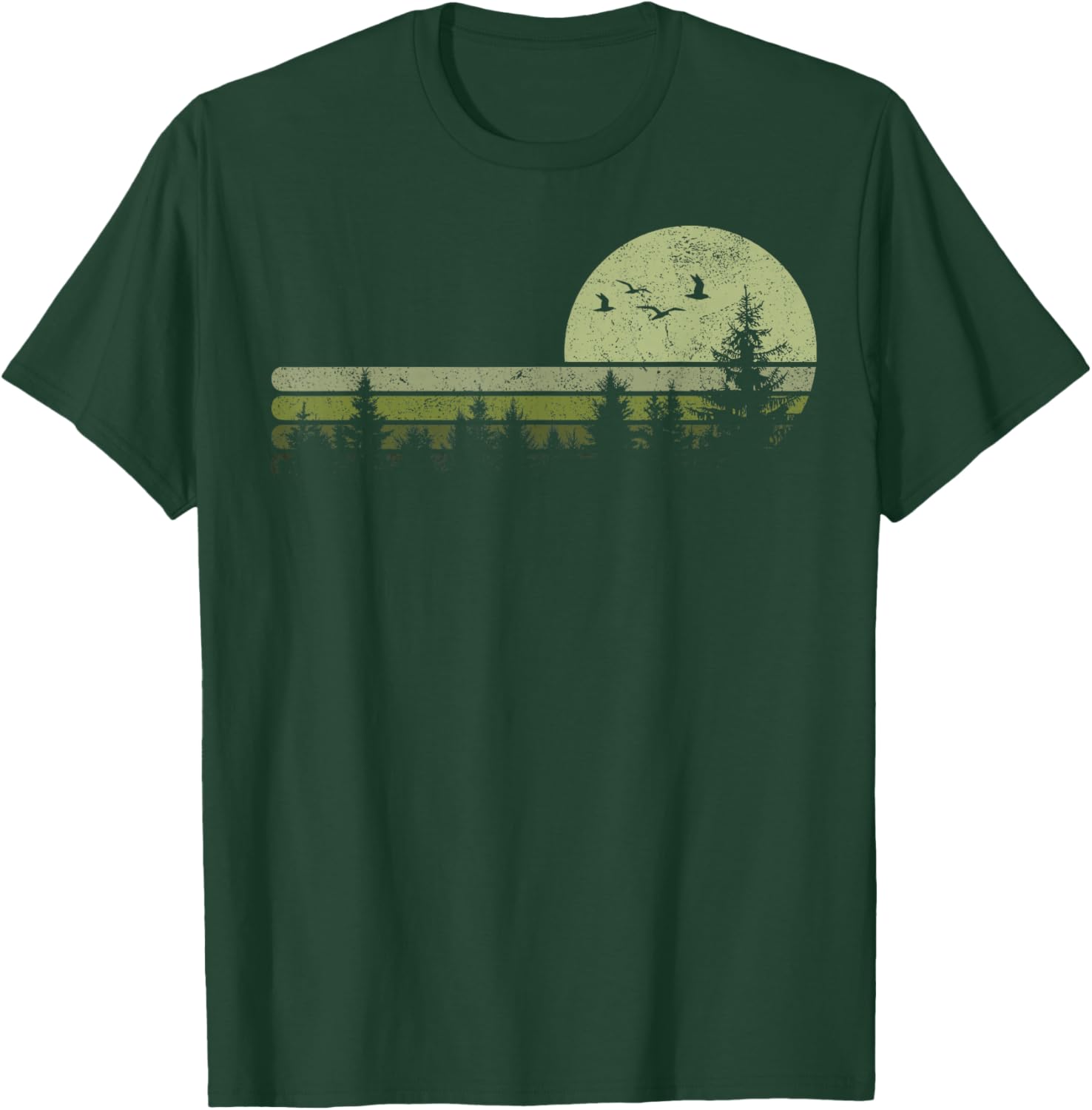 Vintage Forest Hiking T-Shirt for Nature Lovers and Outdoor Adventures - 1