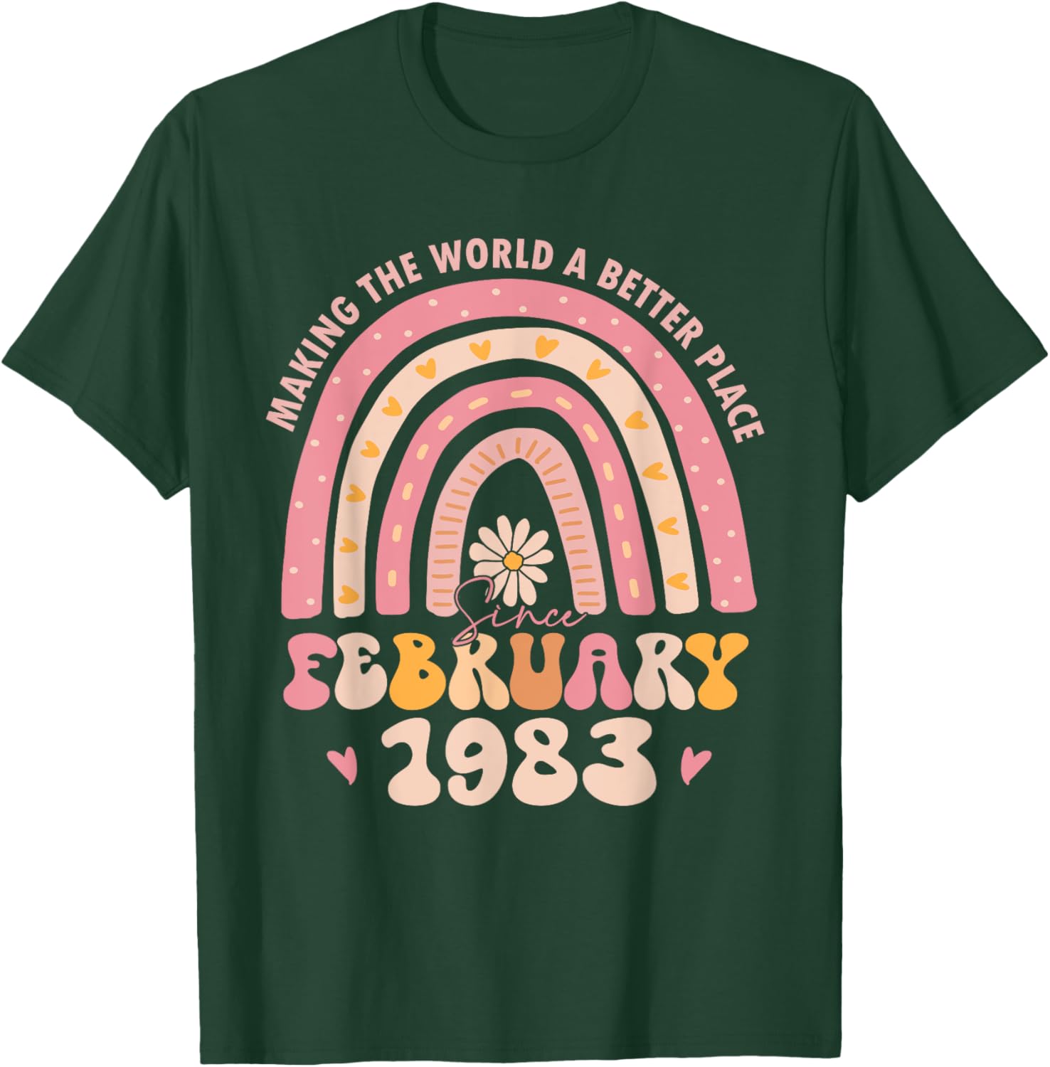 Retro 42nd Birthday T-Shirt for Women - Turning 42 February 1983 Outfit - 9