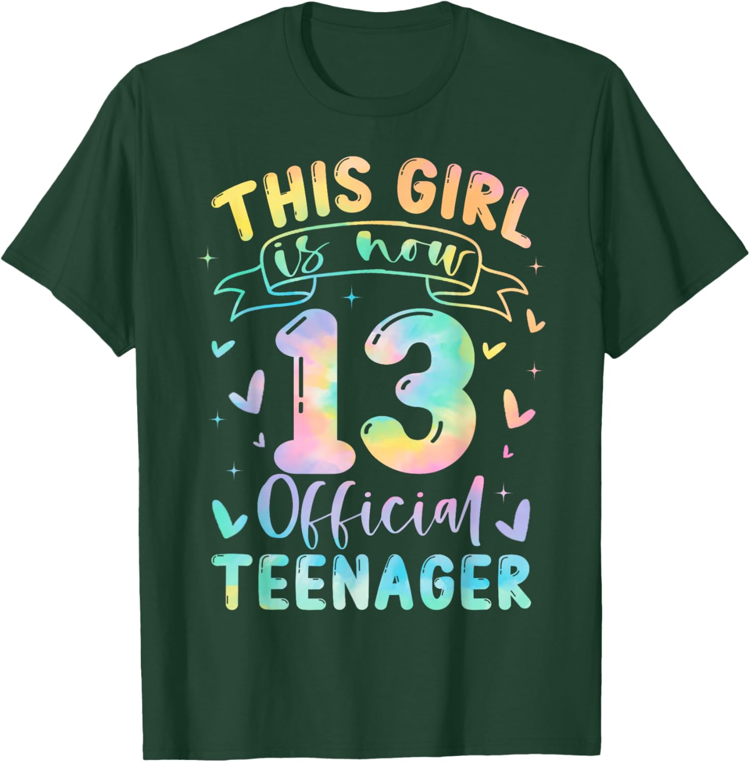 Cute 13th Birthday T-Shirt for Girls Official Teenager Celebration Gift - 11