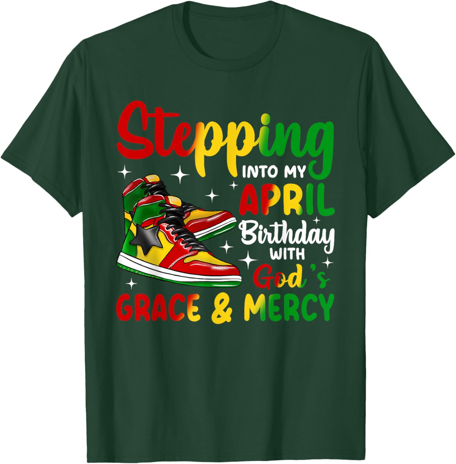 April Birthday T-Shirt for African American Women and Men - Stylish Gift - 10