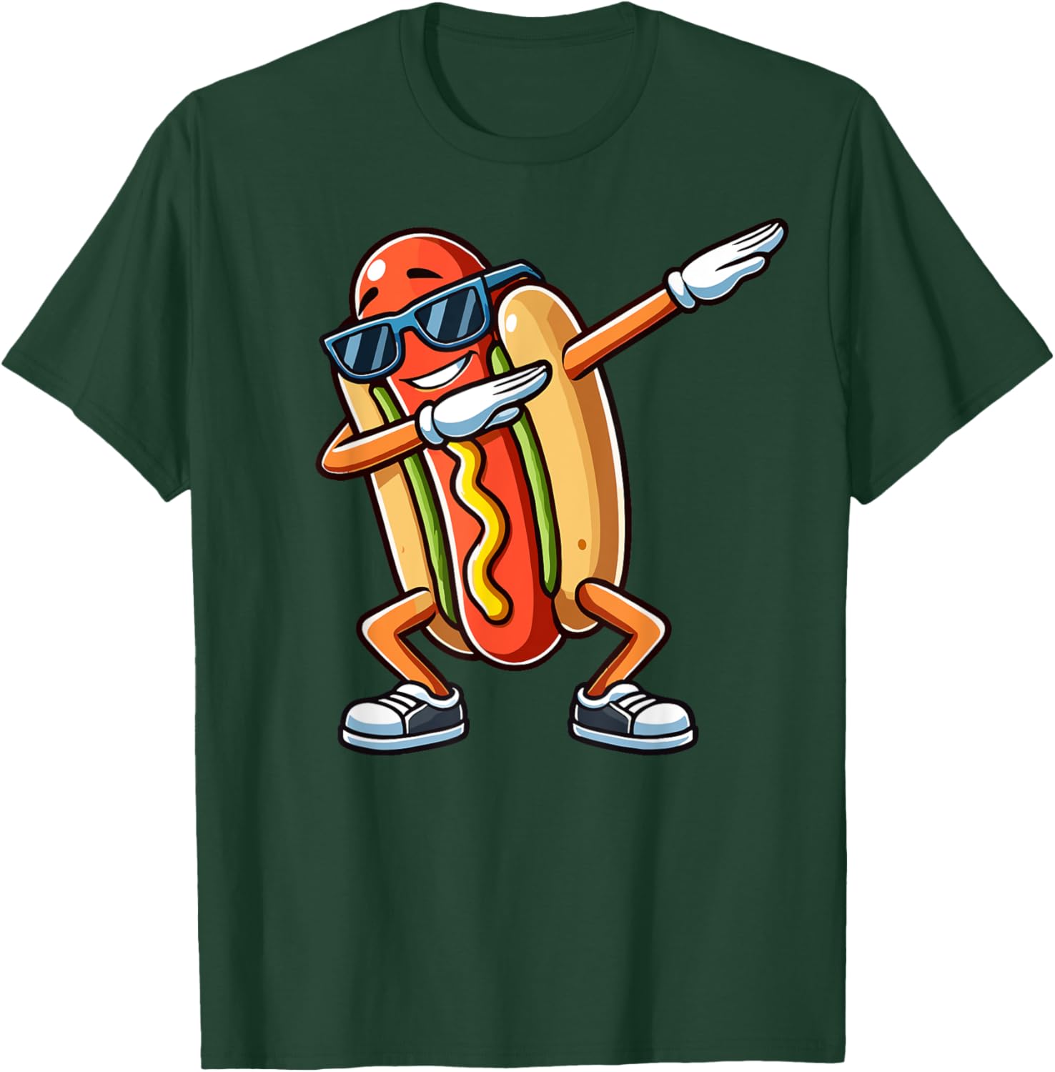 Funny Dabbing Hotdog Sunglasses Kids T-Shirt for Dog and Hotdog Lovers - 20