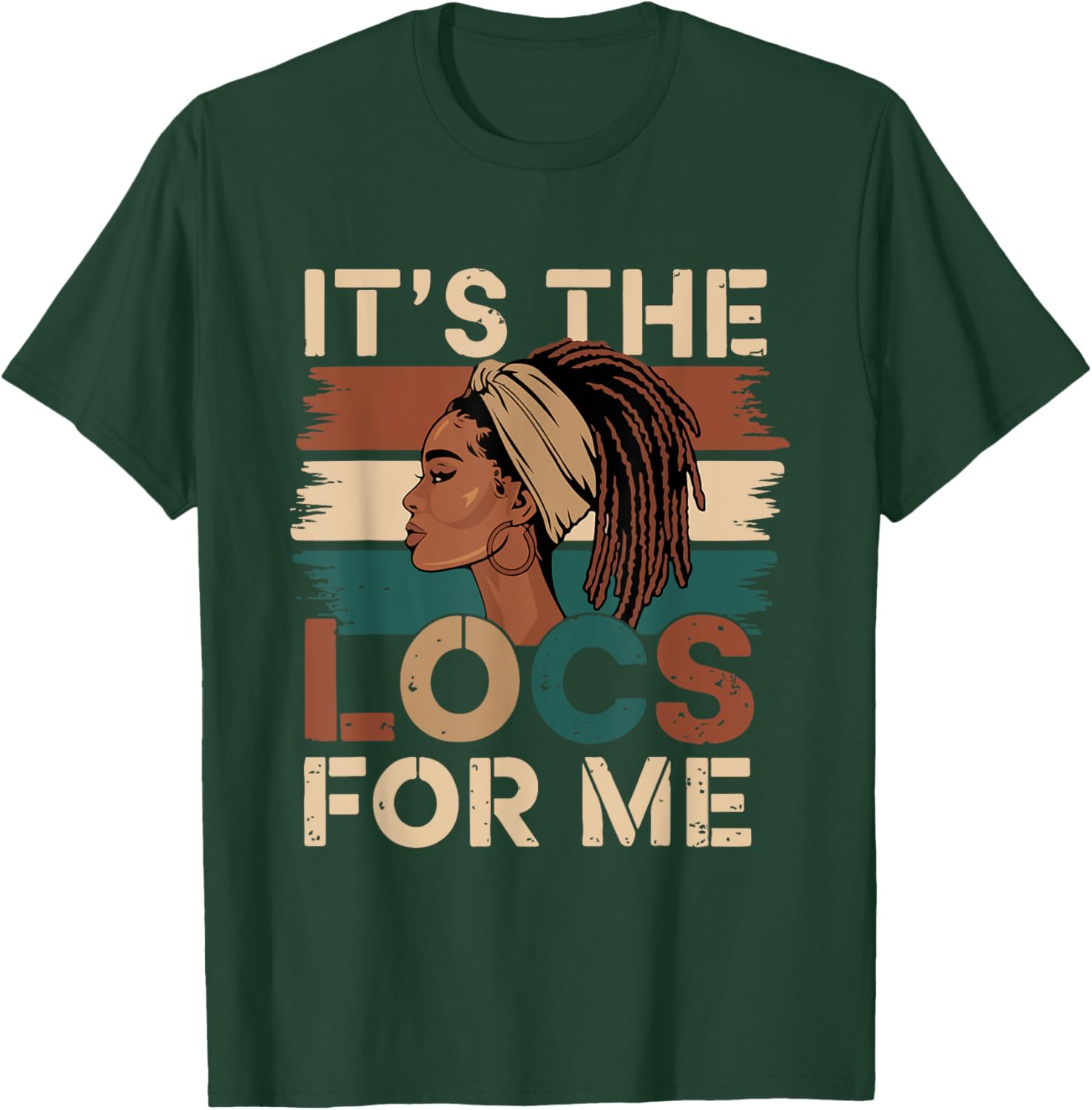 Stylish It's the Locs For Me Dreadlocks T-Shirt for Black Women - 2
