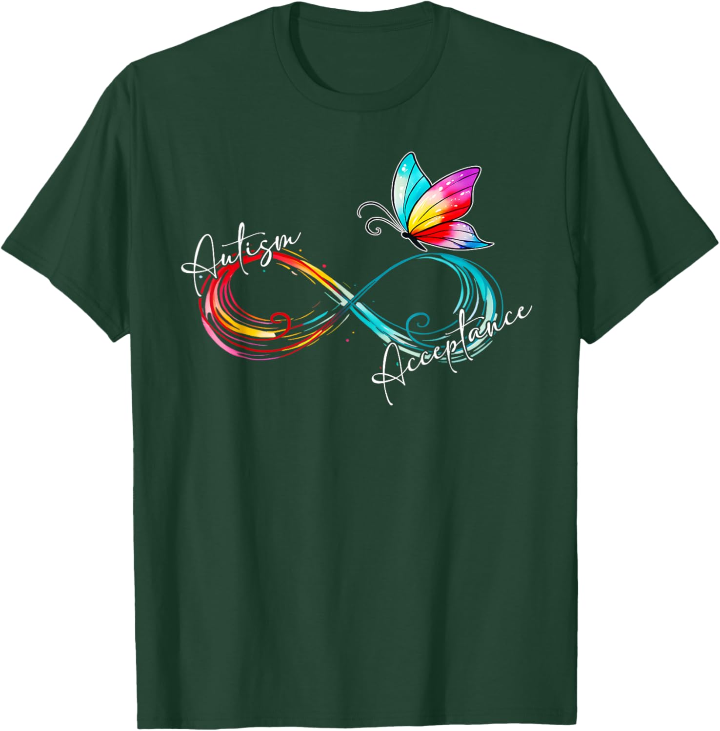 Red Autism Infinity Symbol T-Shirt for Women - Embrace Acceptance and Style - 11