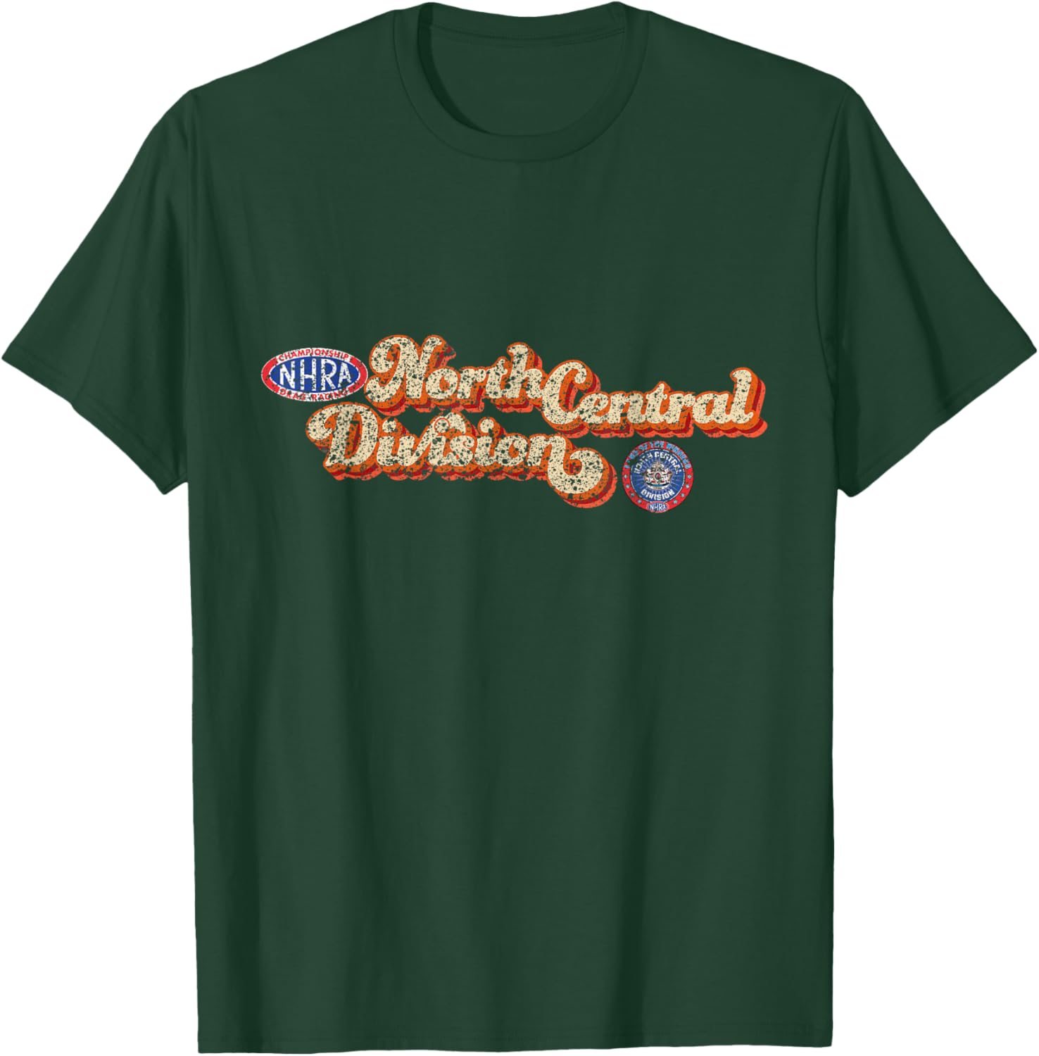 Vintage NHRA North Central Division T-Shirt for Racing Fans - 28