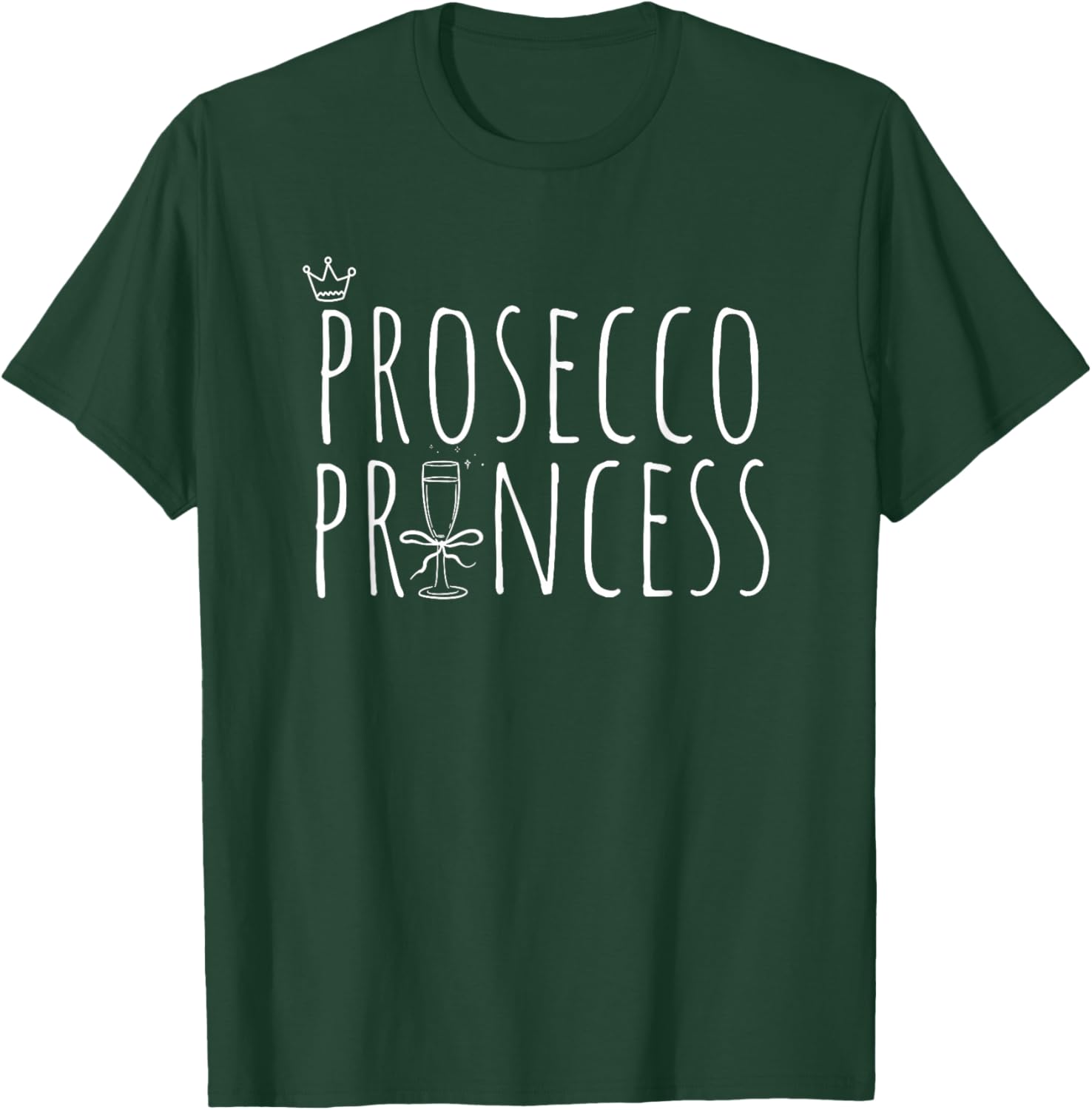 Prosecco Princess Cute Champagne T-Shirt for Fun Wine Lovers - 4