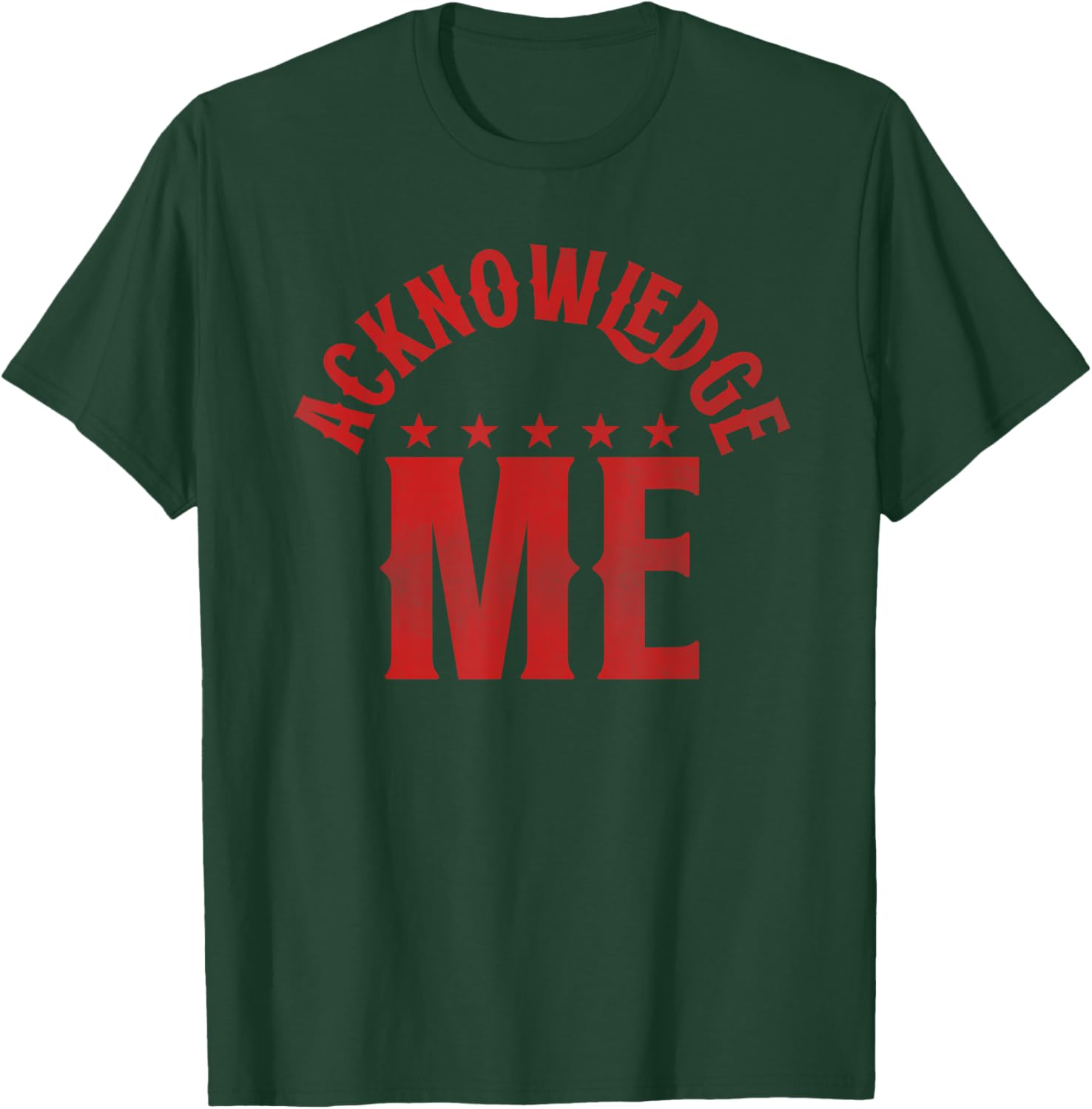 Acknowledge Me Retro Vintage Sports Competition T-Shirt for All Seasons - 20