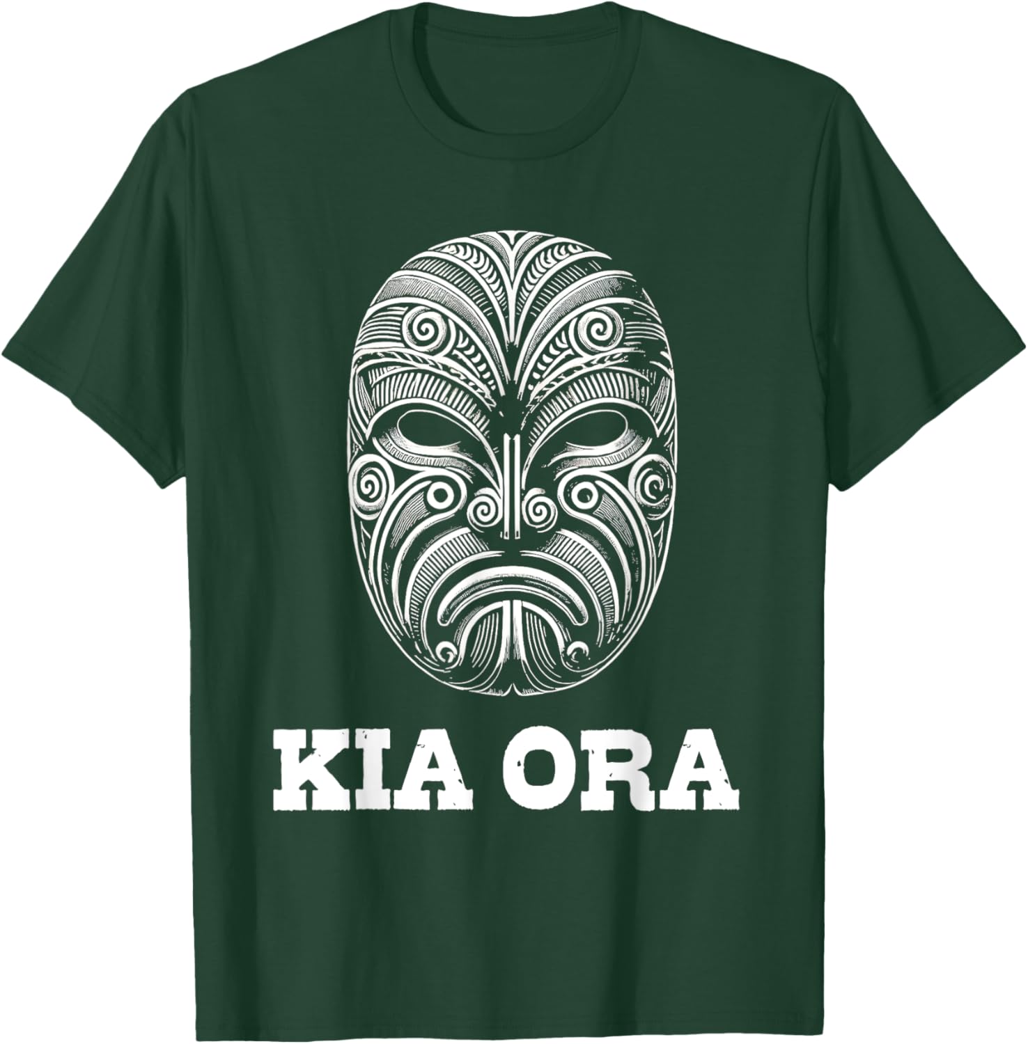 Kia Ora Maori Mask Kiwi Land Aotearoa NZ T-Shirt for Proud Kiwis - 11
