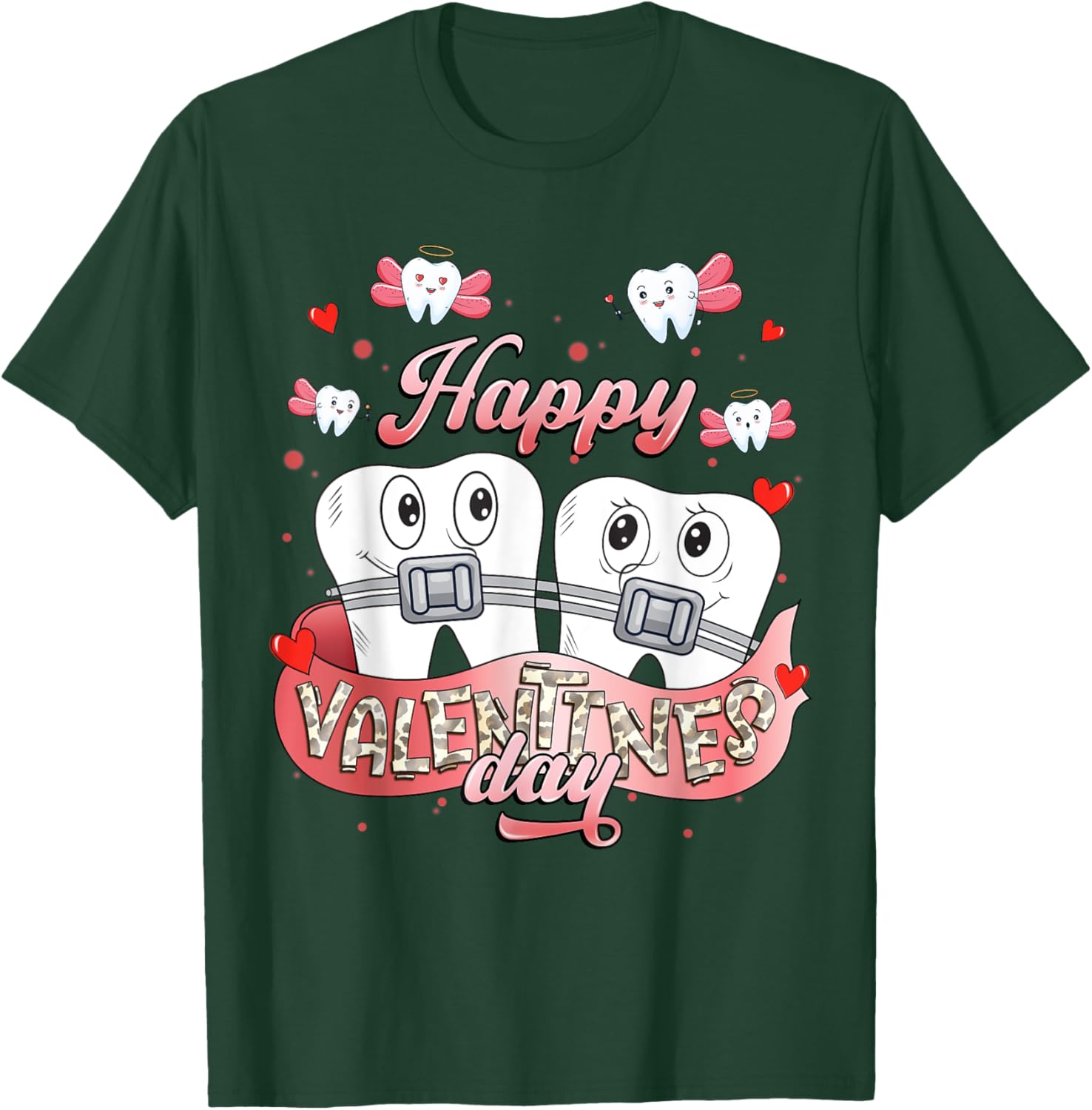 Funny Happy Valentine's Day T-Shirt for Dentists and Orthodontists - 11