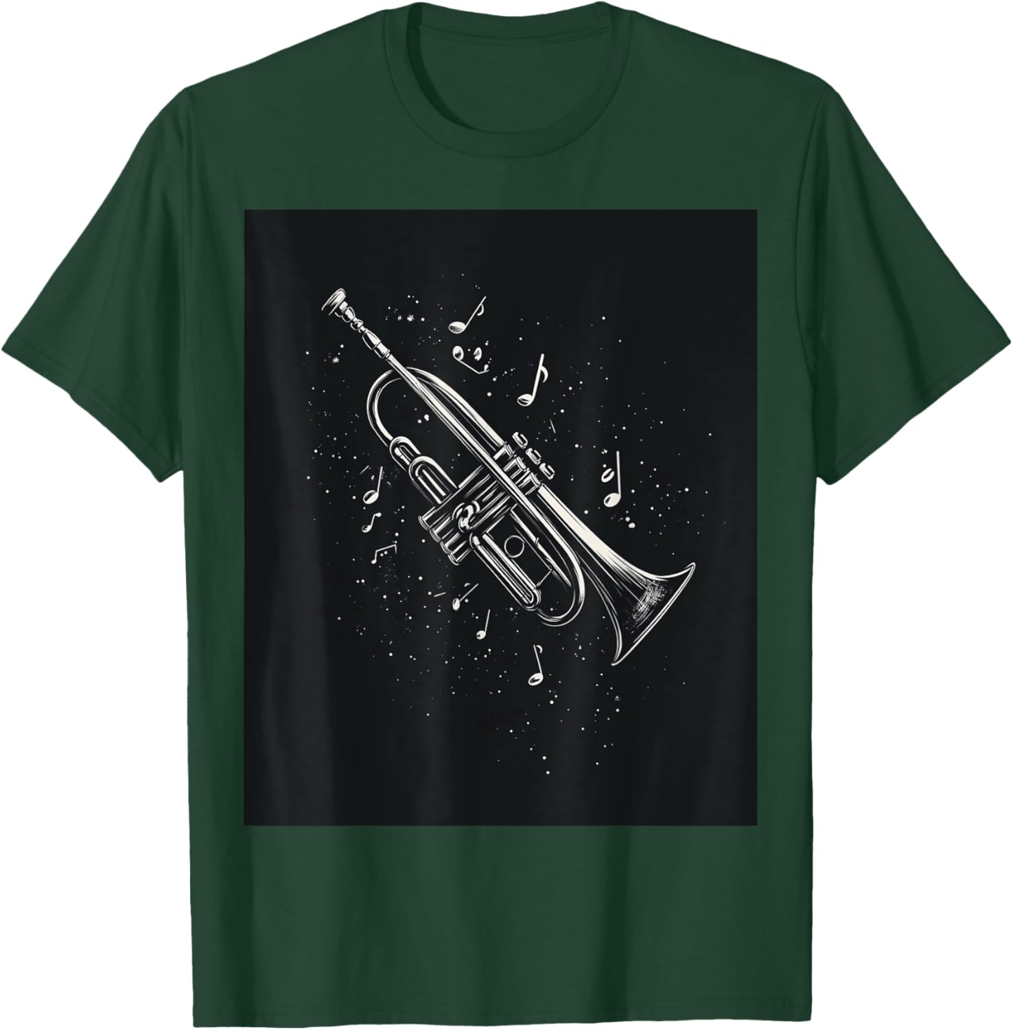Jazz Enthusiast Trumpet Notes T-Shirt for Music Lovers and Musicians - 4