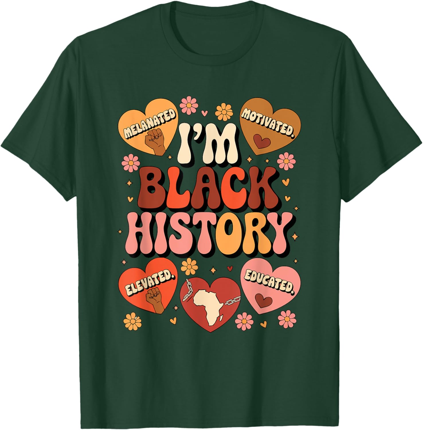 Black History Pride Afro Motivation T-Shirt for Empowered Style - 20