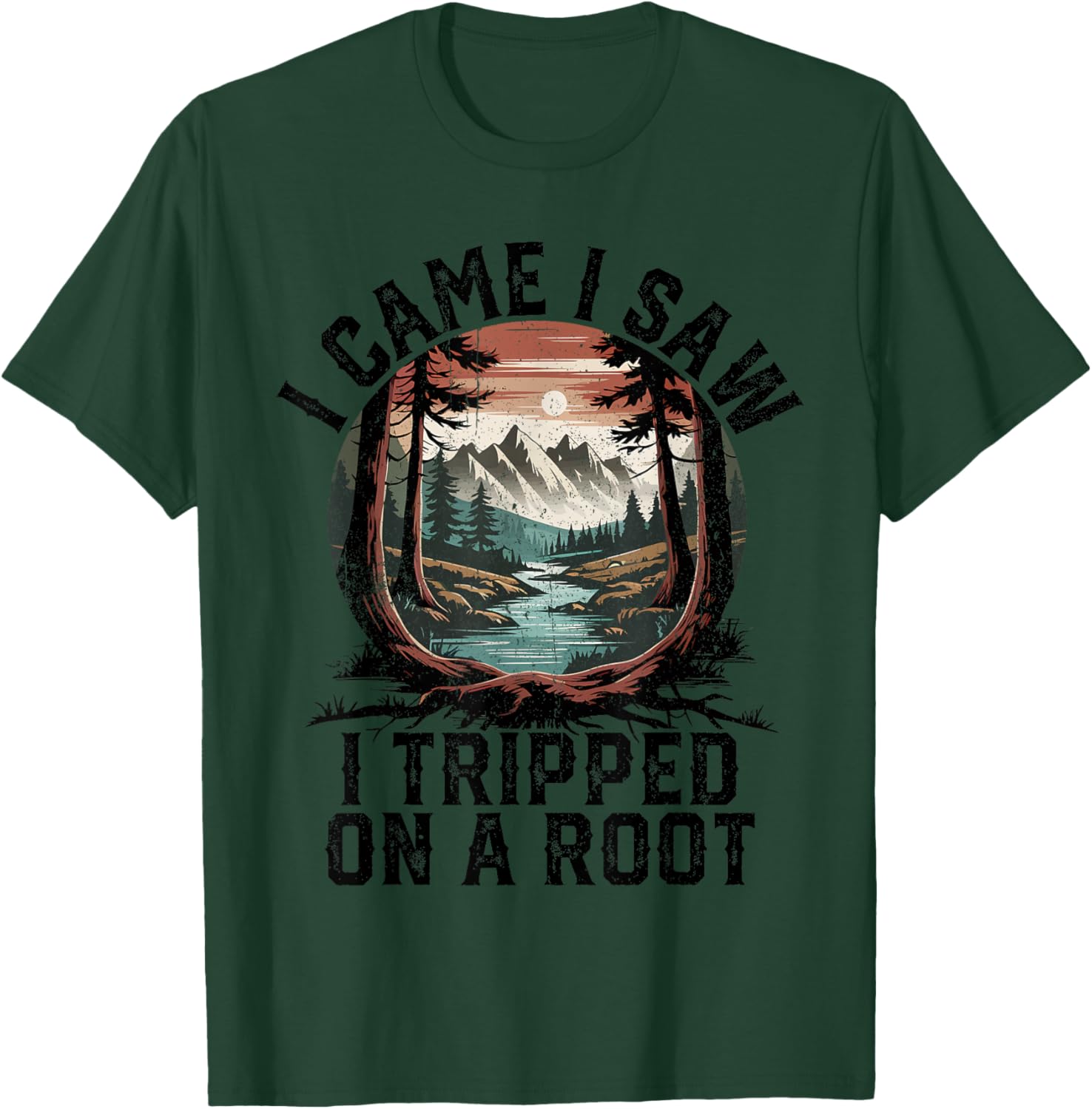 I Came I Saw I Tripped Hiking T-Shirt for Camping Adventure Lovers - 4