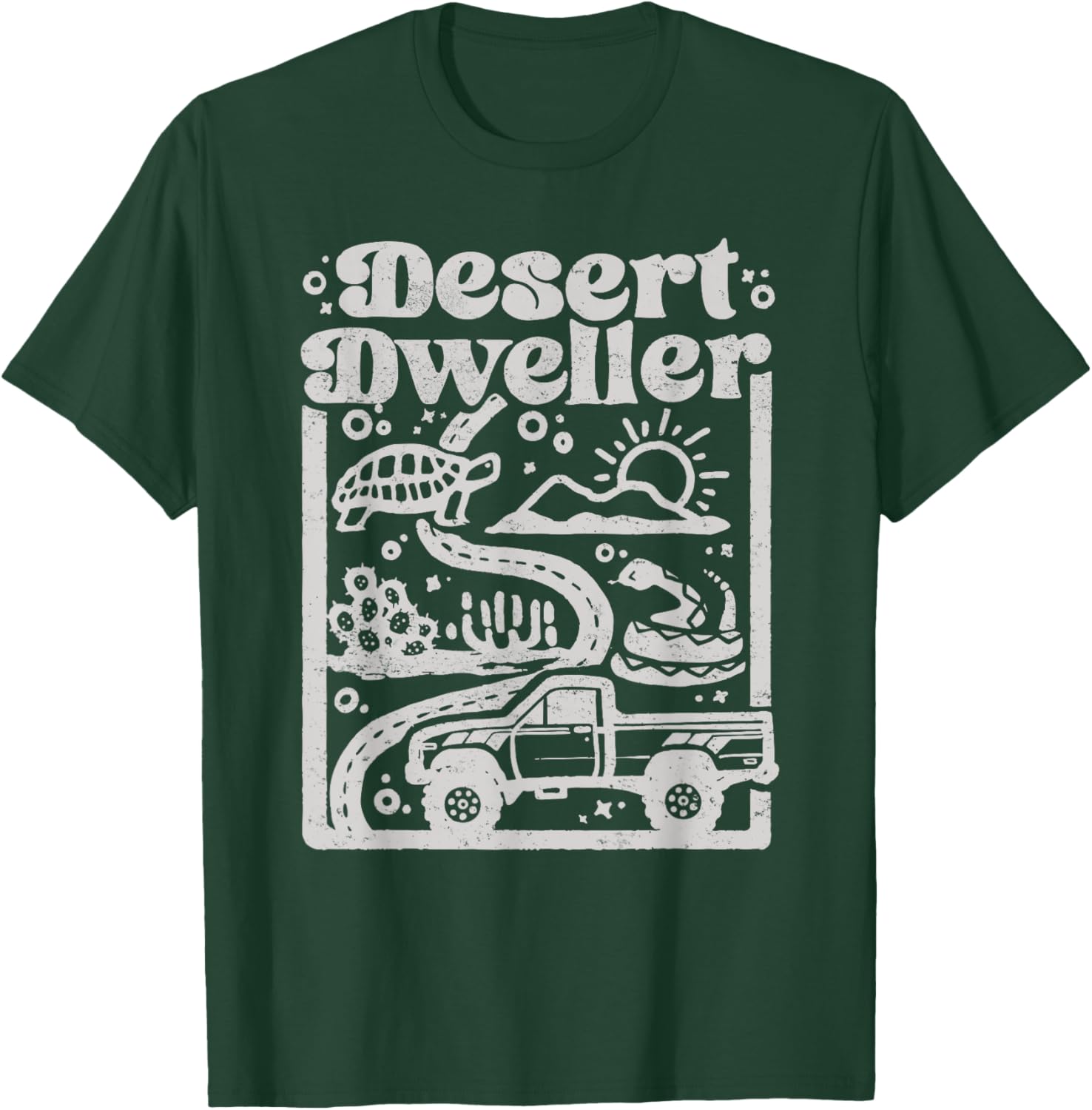 Vintage Desert Dweller Mountain Tee for Vehicle Lovers - Stylish T-Shirt - 10