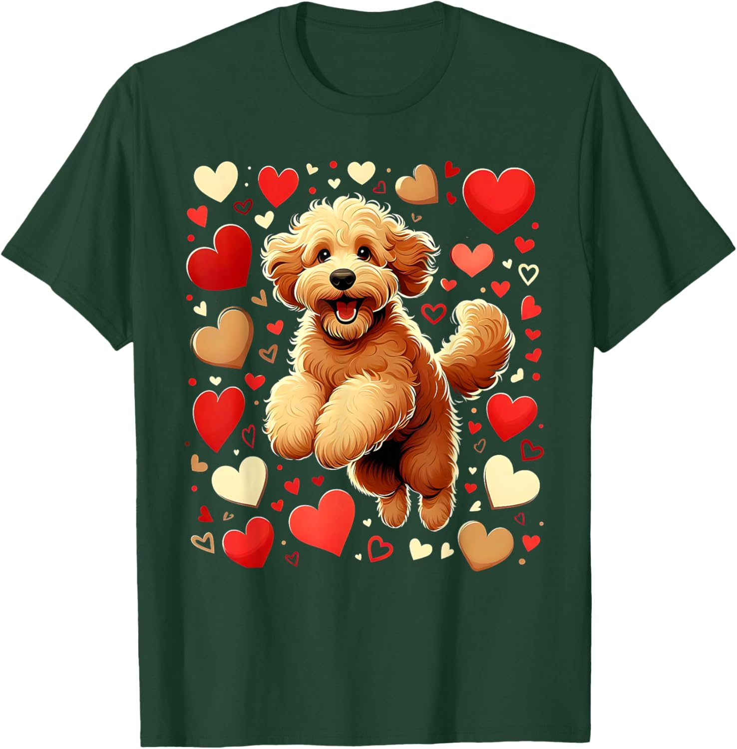 My Goldendoodle Is My Valentine Heartfelt Love T-Shirt for Dog Lovers - 3