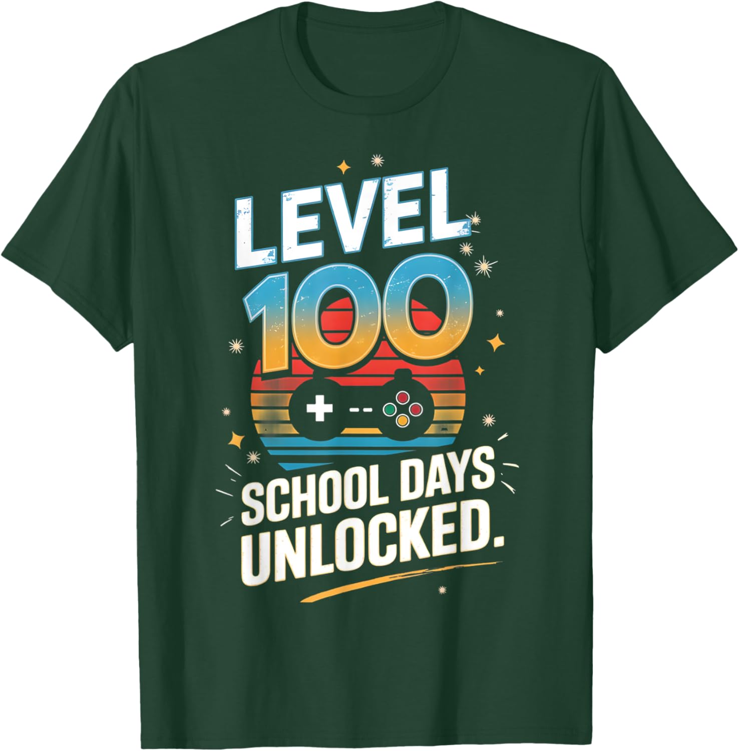 100 Days of School Unlocked T-Shirt Fun Gift for Students and Kids - 21