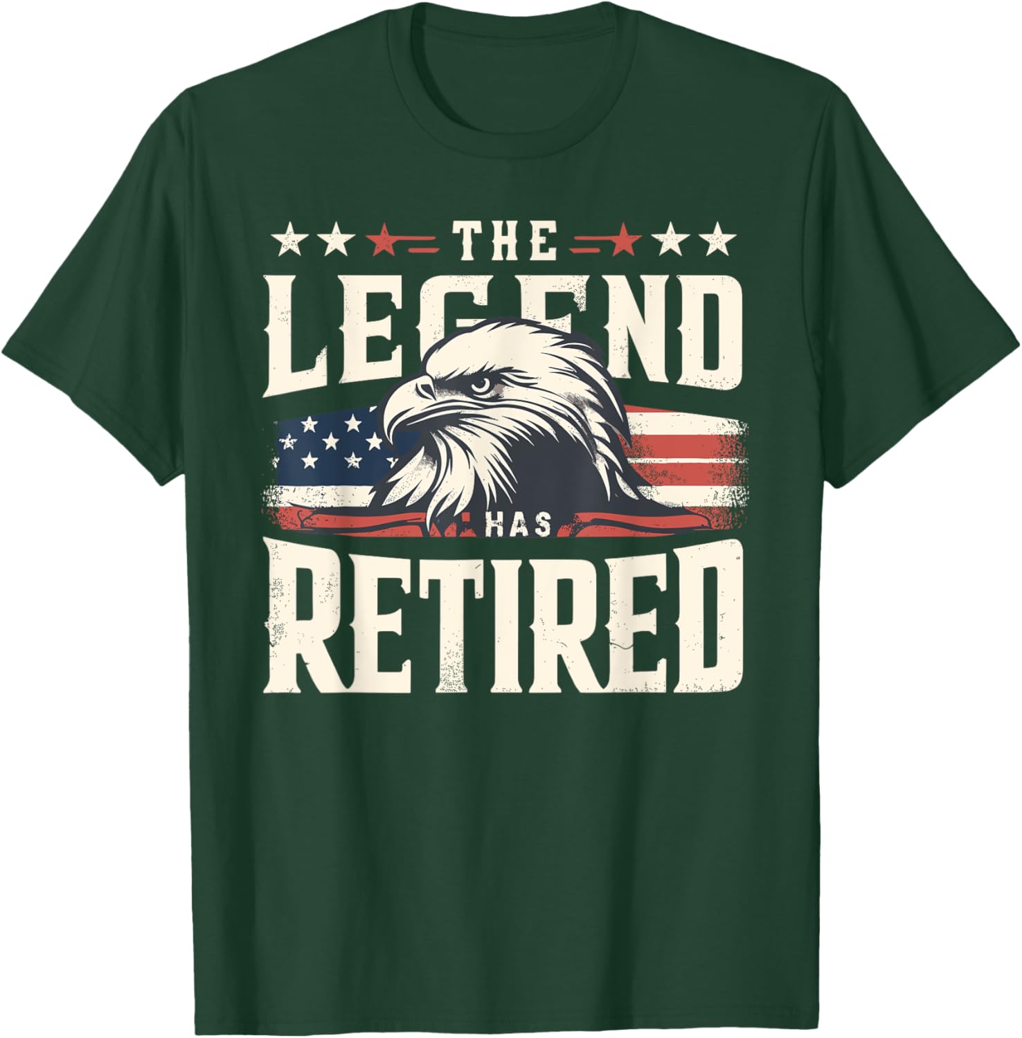 Retirement Eagle American Flag T-Shirt for Proud Veterans and Patriots - 10