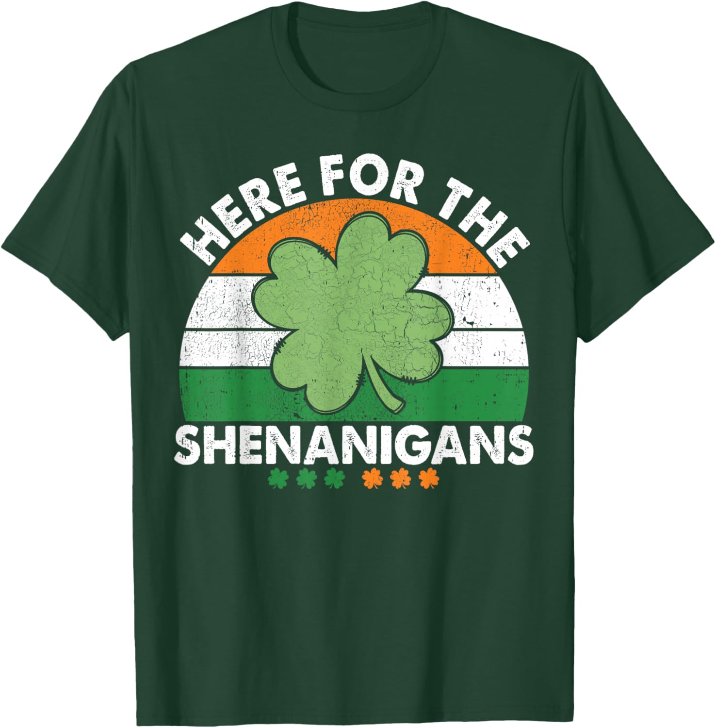 Here For The Shenanigans St Patricks Day T-Shirt Fun Irish Apparel - 15