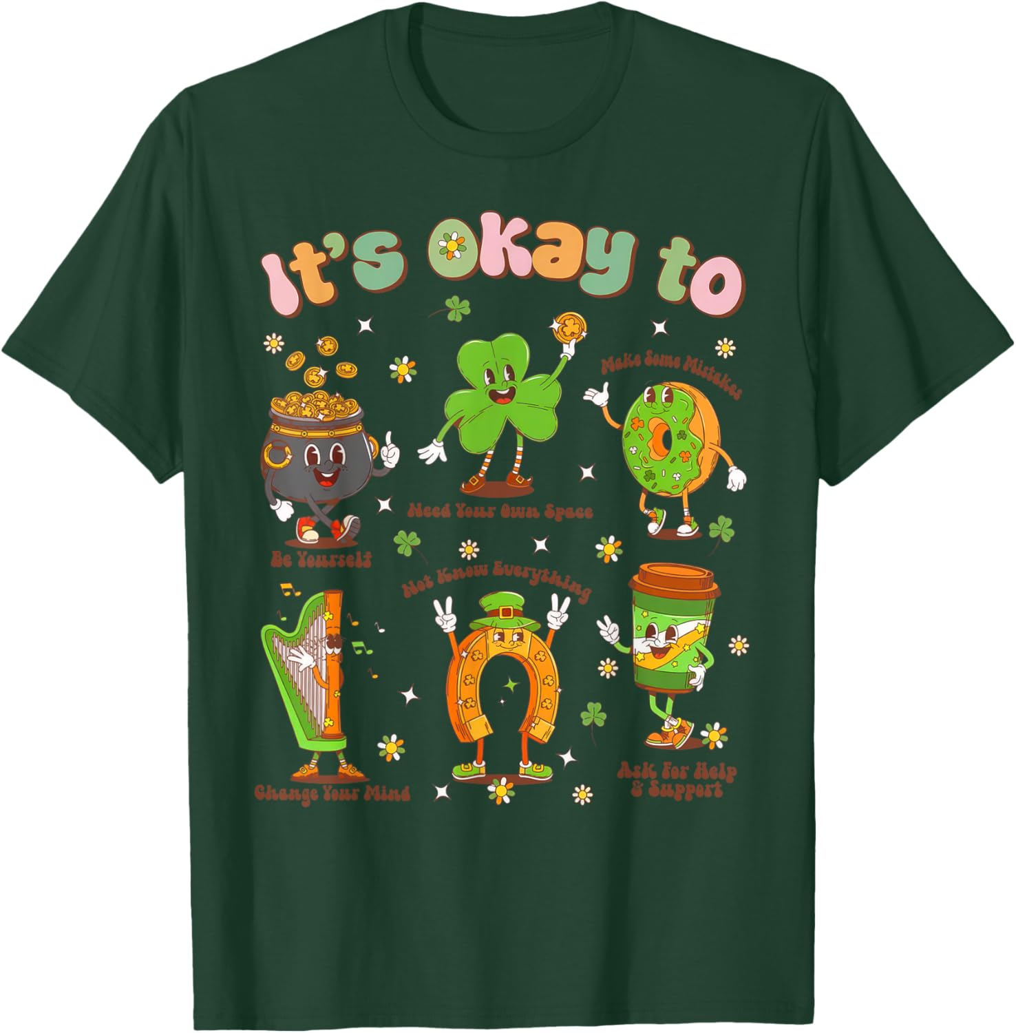 St Patrick's Day School Counselor Shamrock T-Shirt for Festive Fun - 25