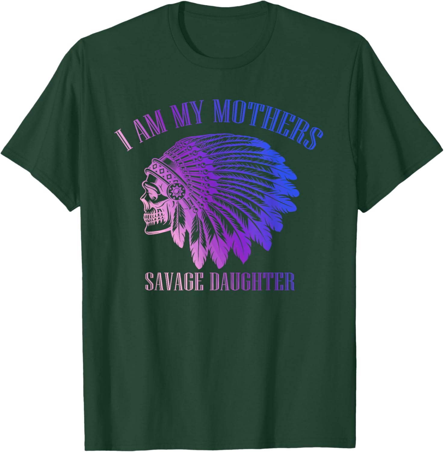 Savage Daughter Apache Skull T-Shirt for Bold Mother-Daughter Style - 6