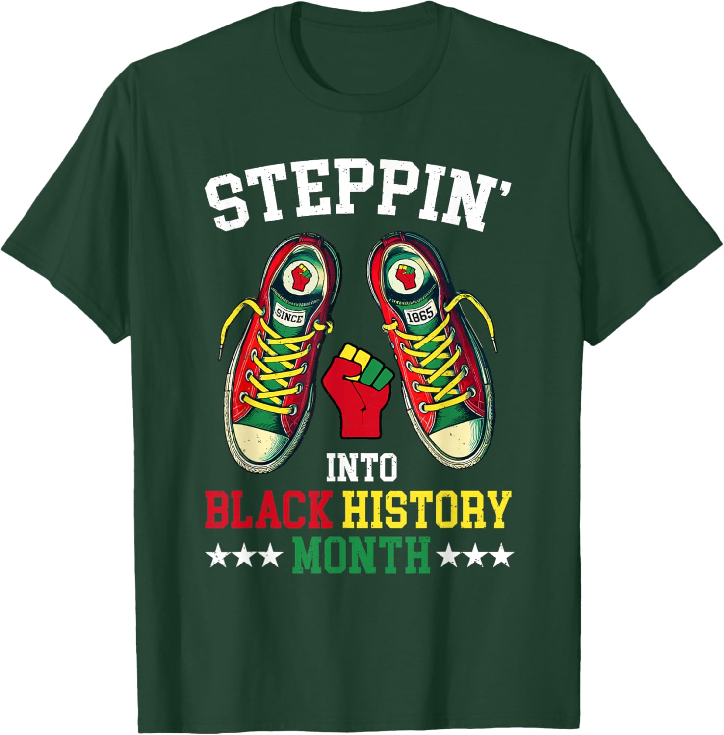 Empower Your Style with Steppin Into Black History Month T-Shirt - 3