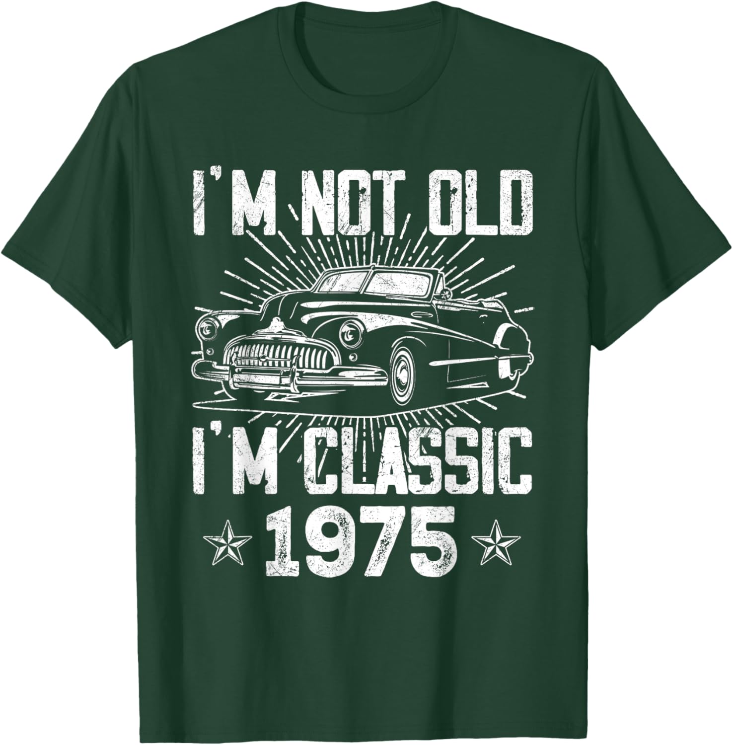 Vintage 1975 Classic Car T-Shirt for 50th Birthday Gifts for Men - 13