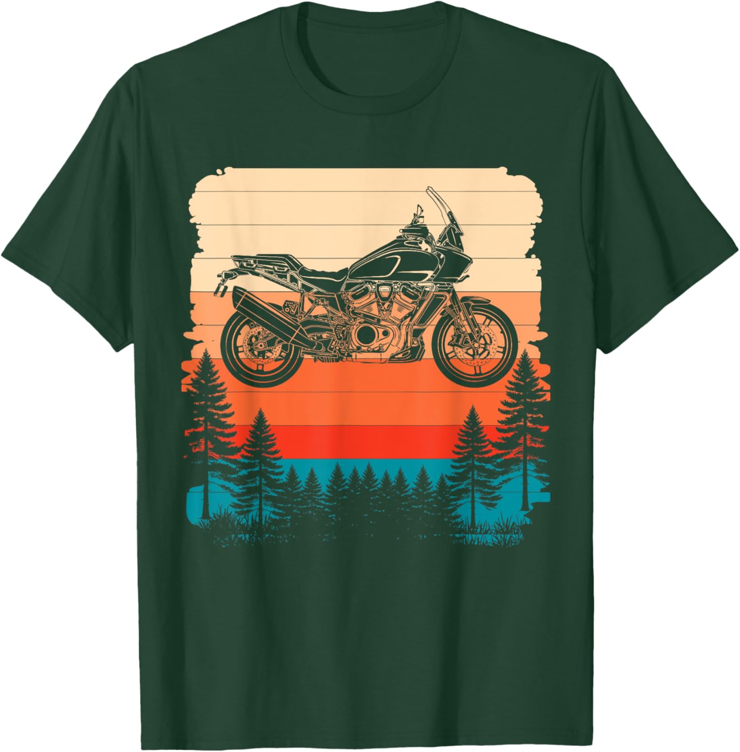 Adventure Rider Pan Edition Offroad Retro Motorbike T-Shirt for Men - 1
