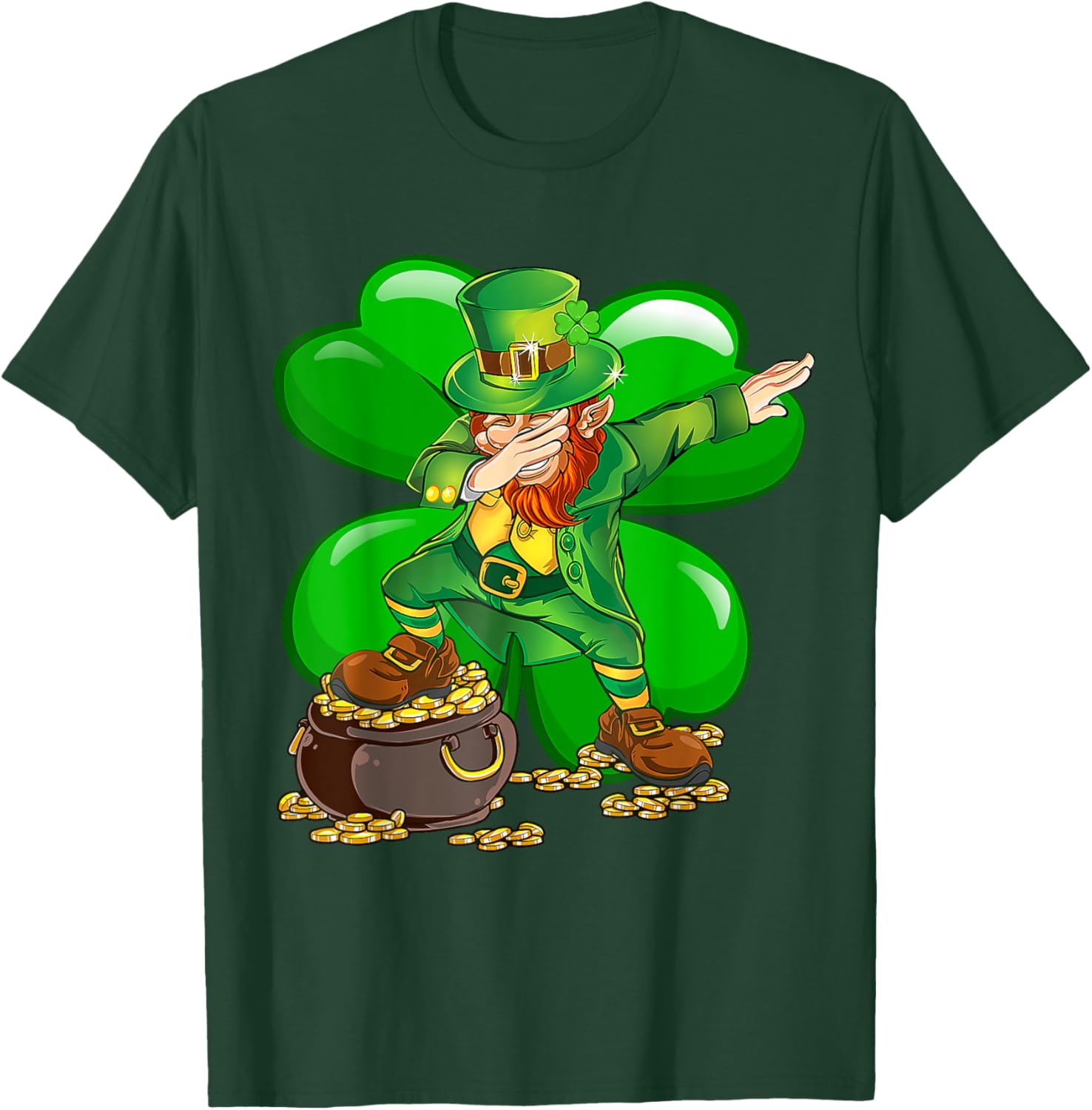 Dabbing Leprechaun T-Shirt for St Patrick's Day Fun for Everyone - 3