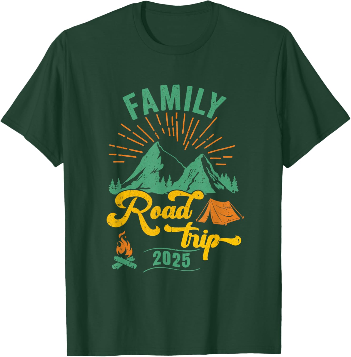 Family Road Trip Camping T-Shirt 2025 Adventure Vacation Gear - 4