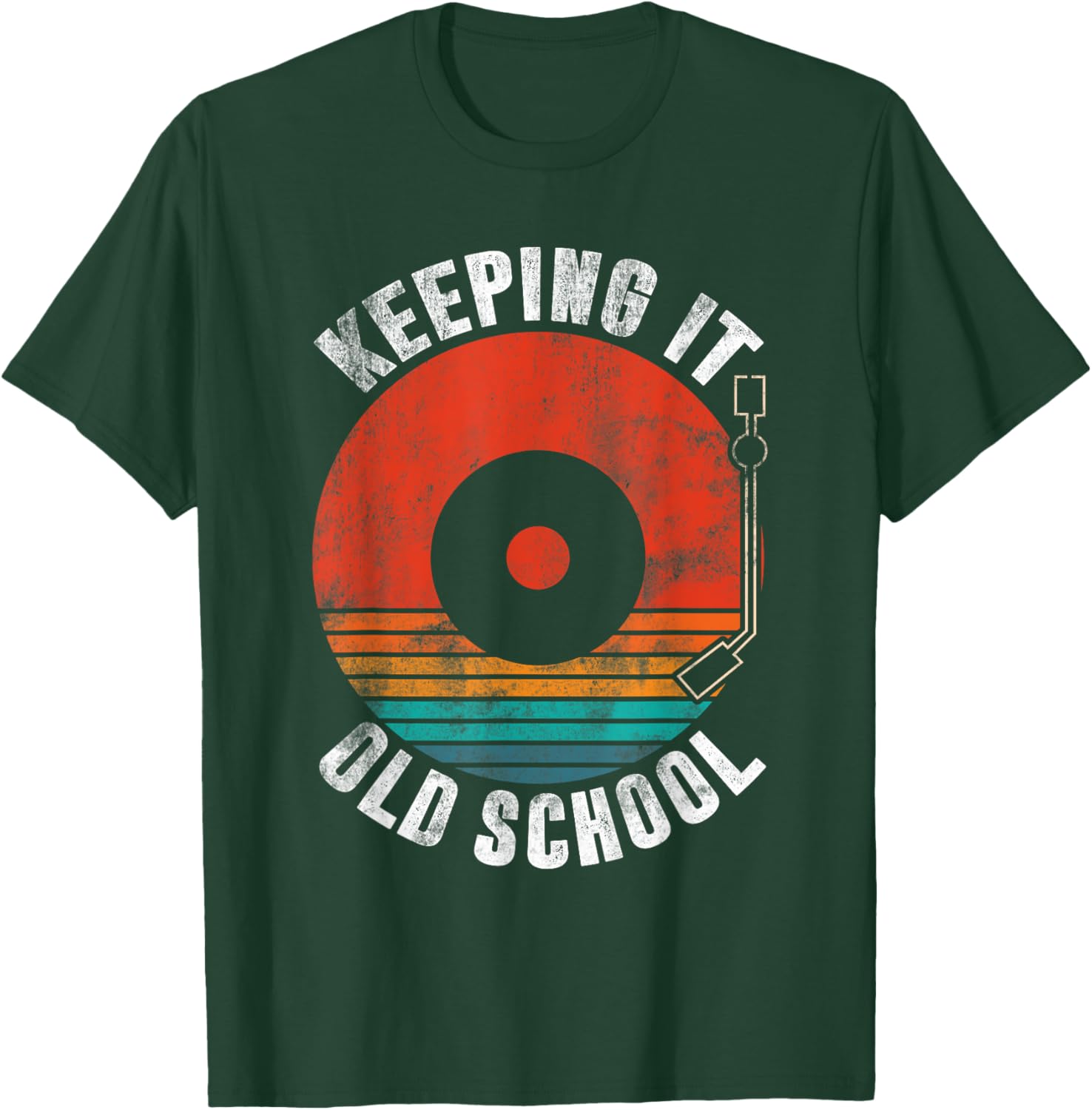Retro Vinyl Record Player T-Shirt | Keeping It Old School Style - 4