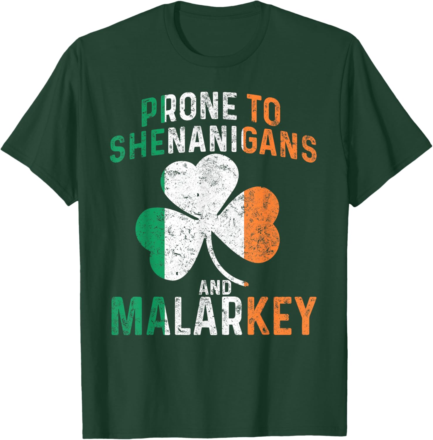 Funny St Patricks Day Boys T-Shirt Prone To Shenanigans And Malarkey - 18