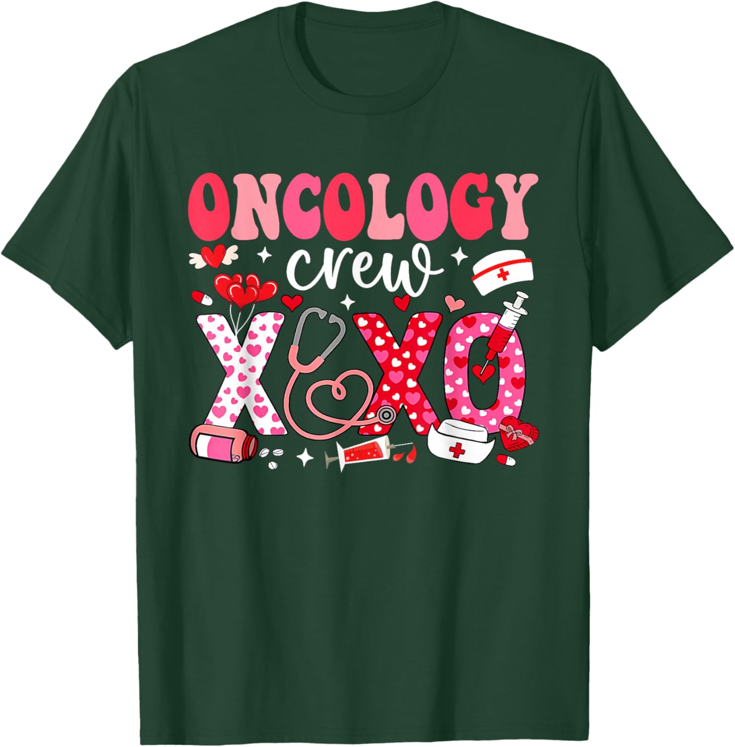 Oncology Nurse Valentines Day T-Shirt for Caring Healthcare Heroes - 13