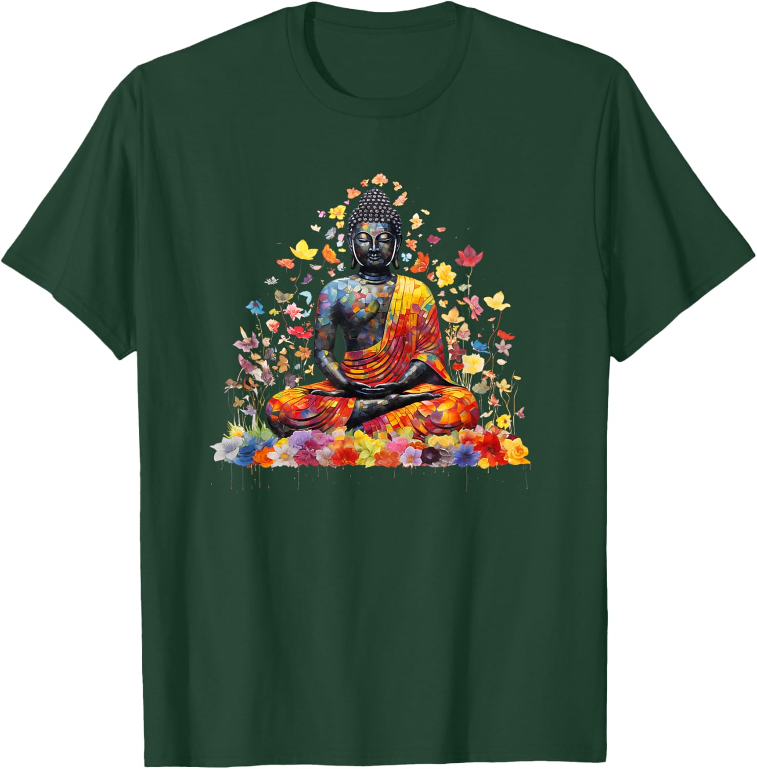 Buddha Meditating Lotus Pose T-Shirt for Zen and Mindfulness Lovers - 8