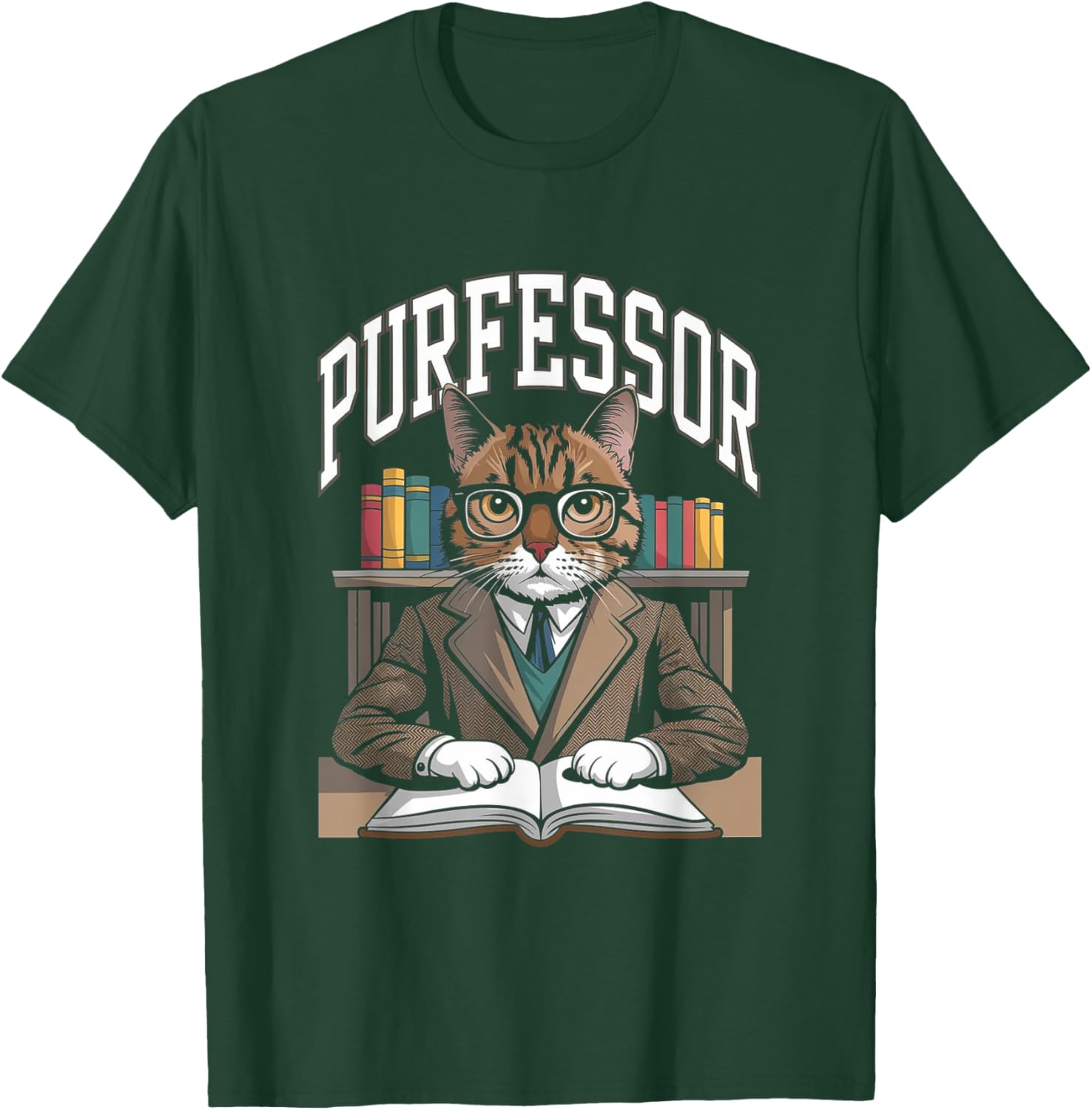 Funny Purrfessor Cat T-Shirt for Cat Lovers and Professors - 11